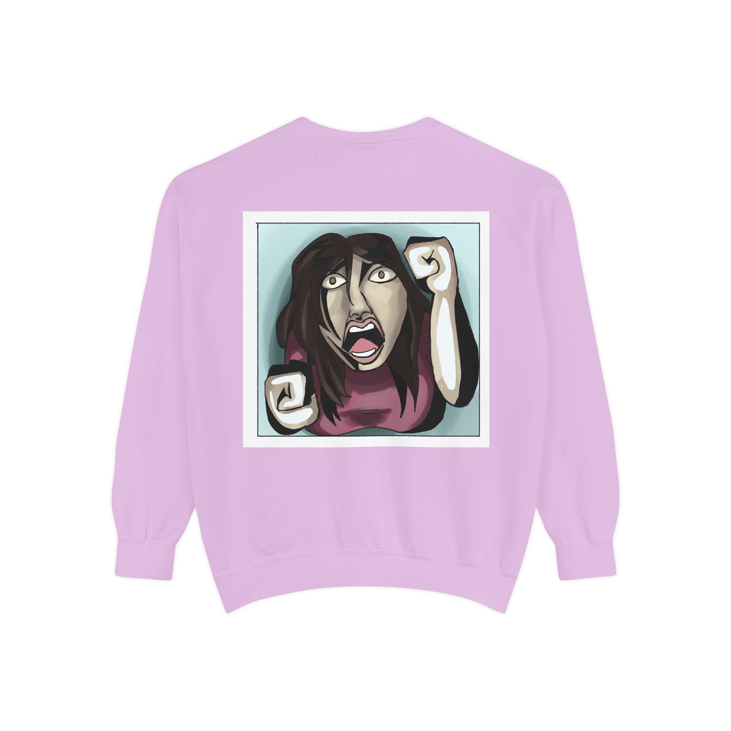 Artful Expression Unisex Garment-Dyed Sweatshirt - Bold Graphics & Unique Vibes