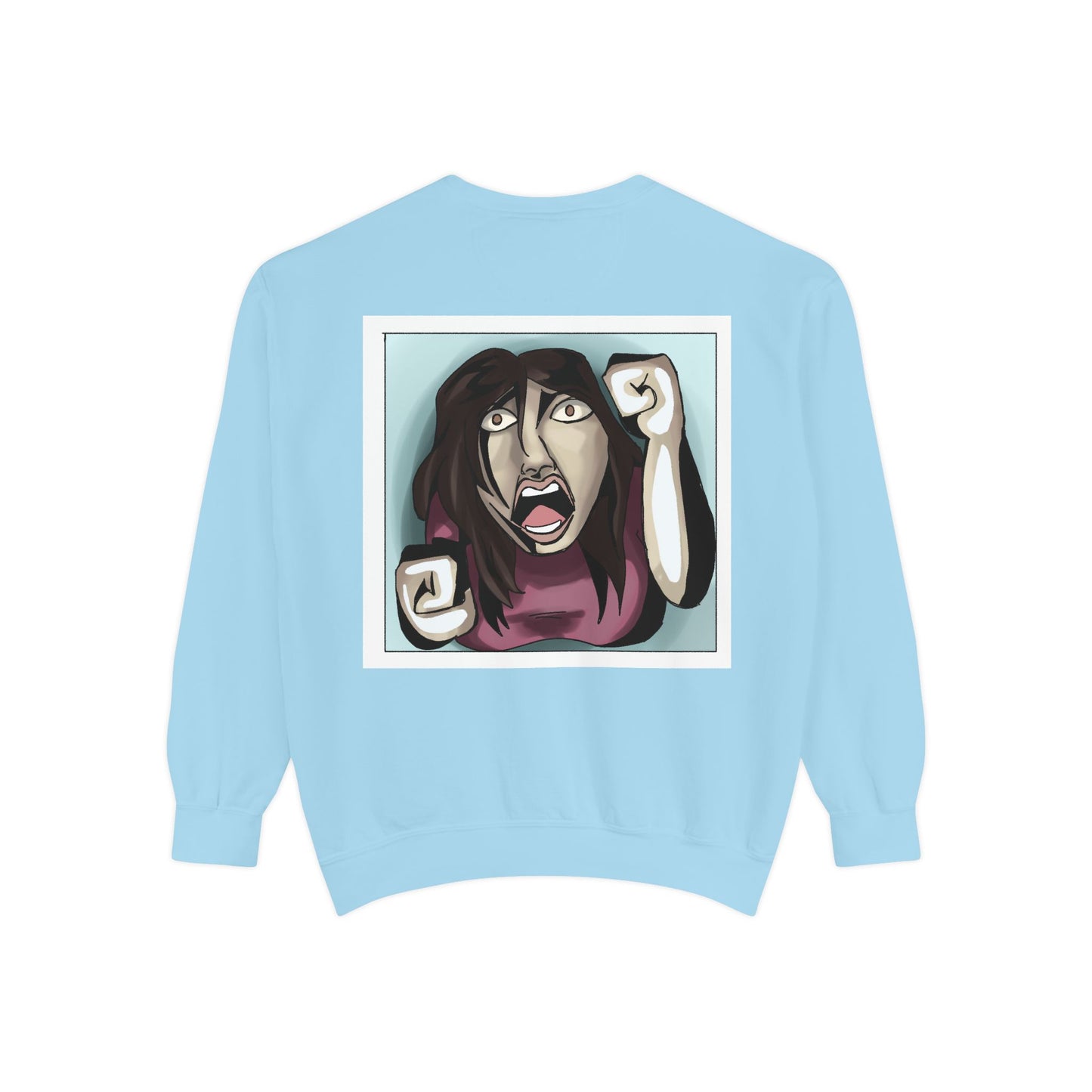 Artful Expression Unisex Garment-Dyed Sweatshirt - Bold Graphics & Unique Vibes