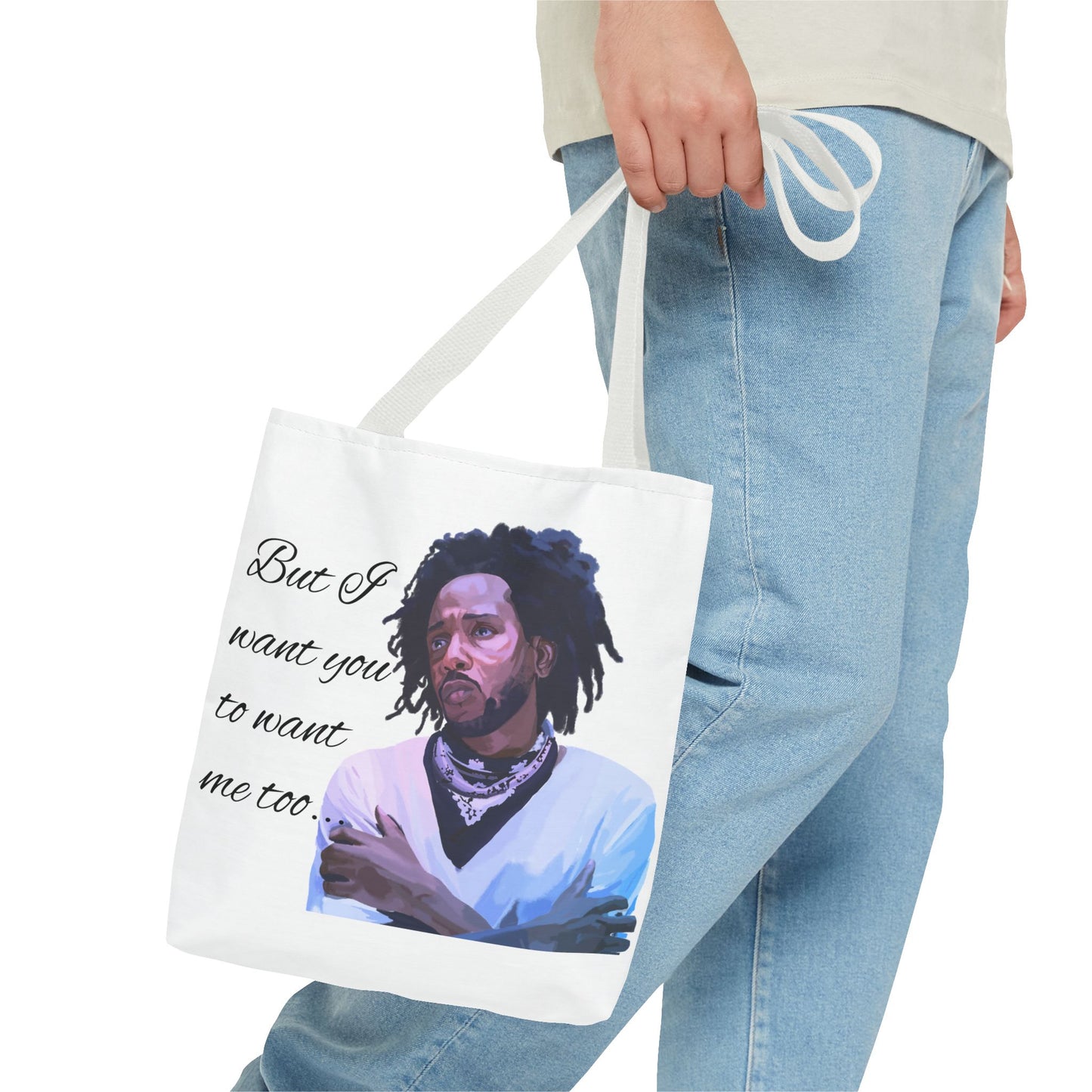 Artistic Quote Tote Bag - Perfect for Kendrick Lamar Fans, Gift for Music Lovers, Eco-Friendly Shopping,