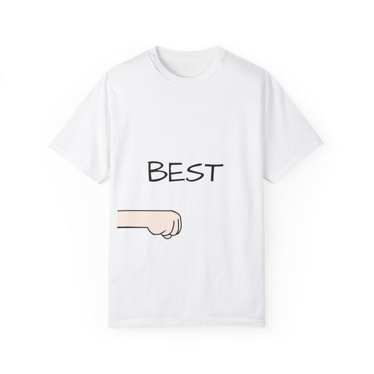 Funny Fist Bump Best Unisex Tee, Gift for Friends, Casual Wear, Birthday Humor