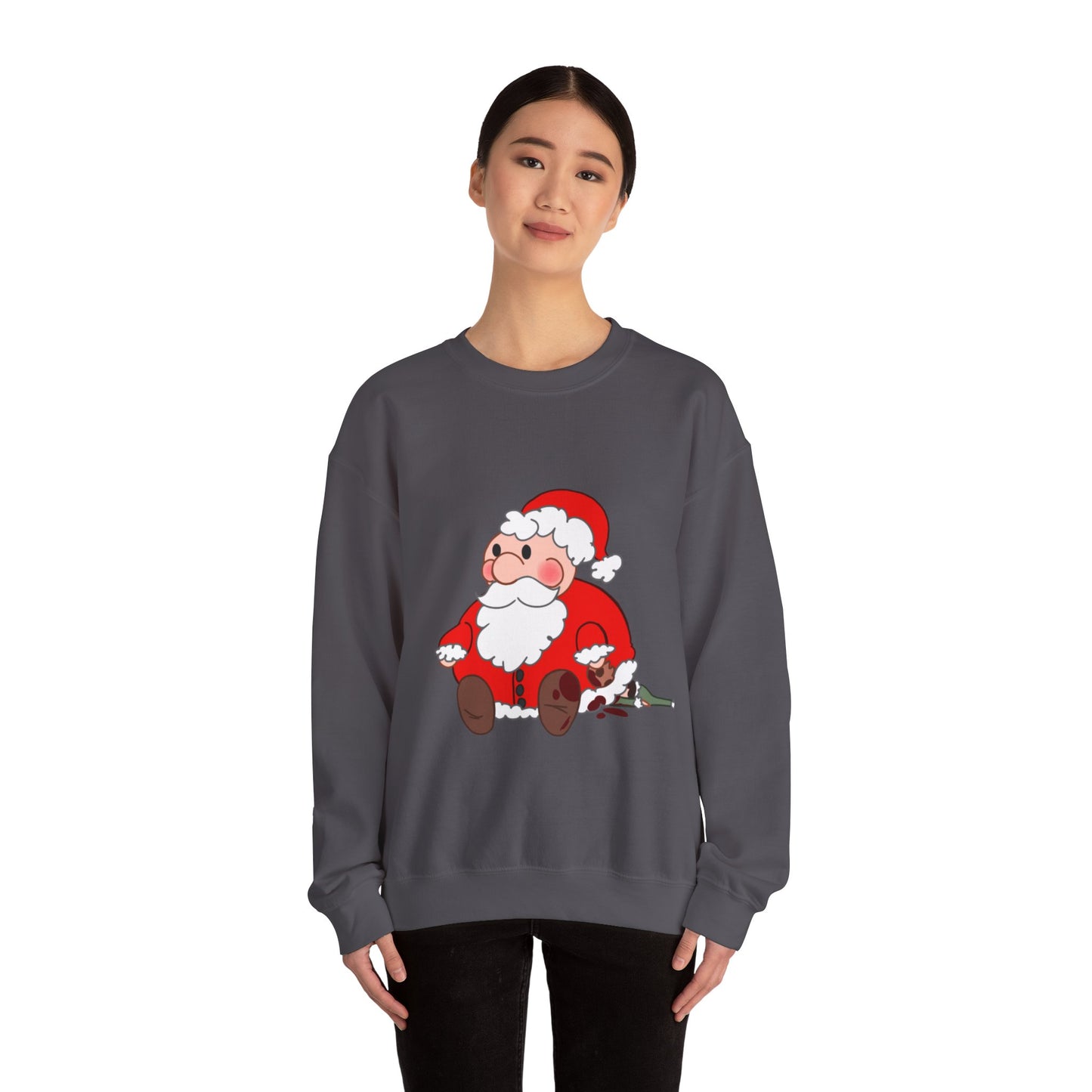 Cute Santa Claus Crewneck Sweatshirt - Cozy Holiday Style