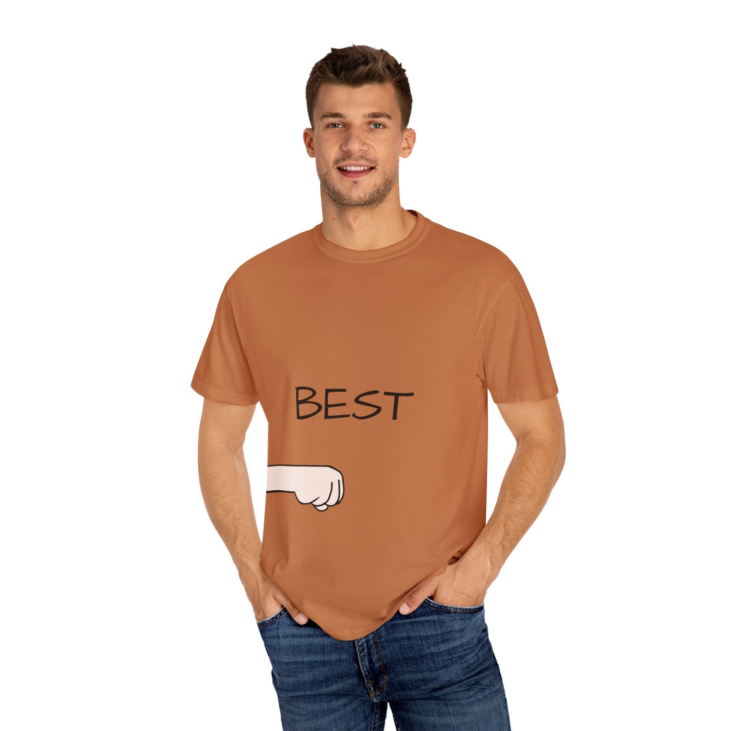 Funny Fist Bump Best Unisex Tee, Gift for Friends, Casual Wear, Birthday Humor