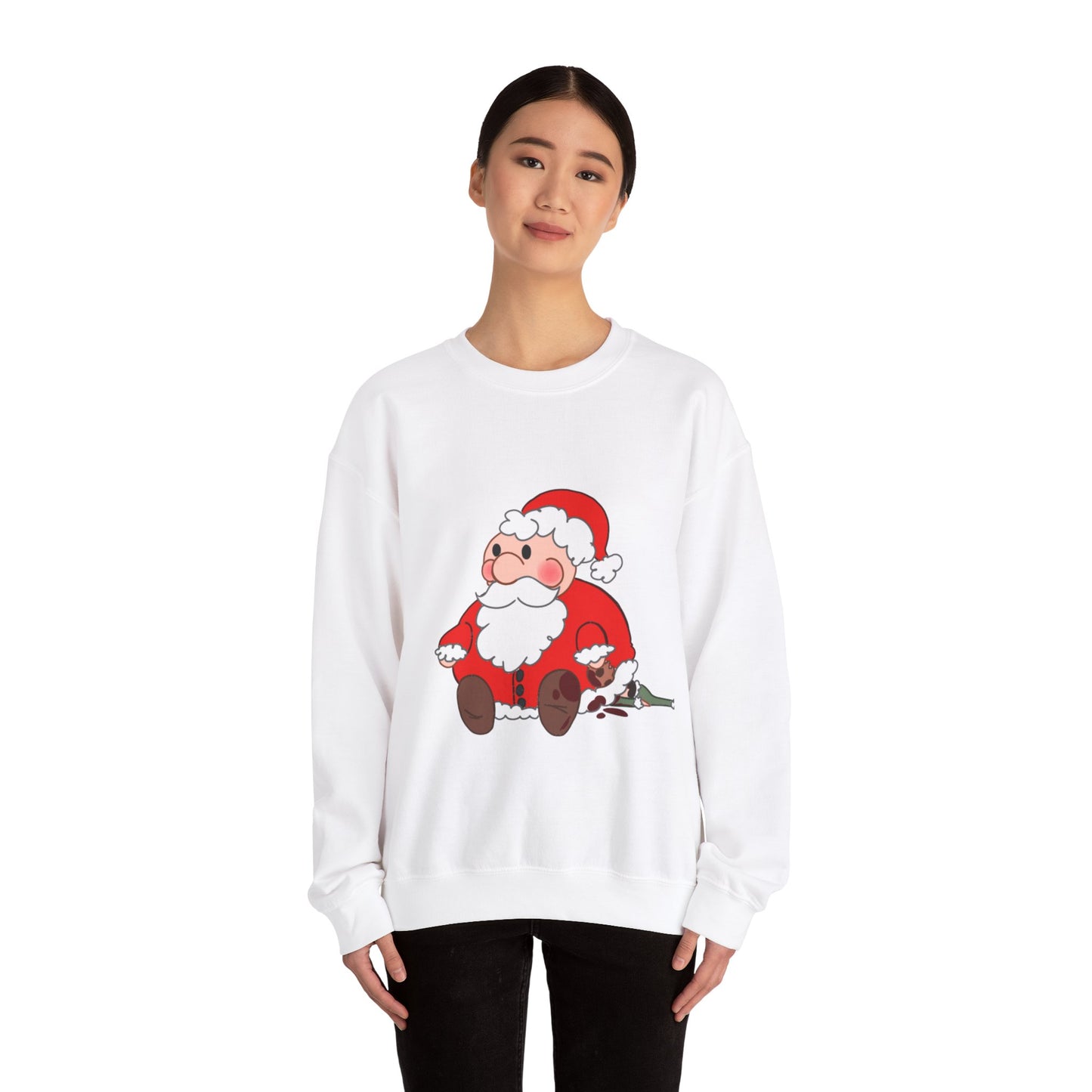 Cute Santa Claus Crewneck Sweatshirt - Cozy Holiday Style