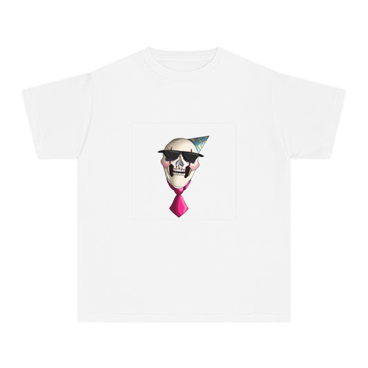 Cool Skull Party Youth Tee - Fun Graphic Tee for Celebrations