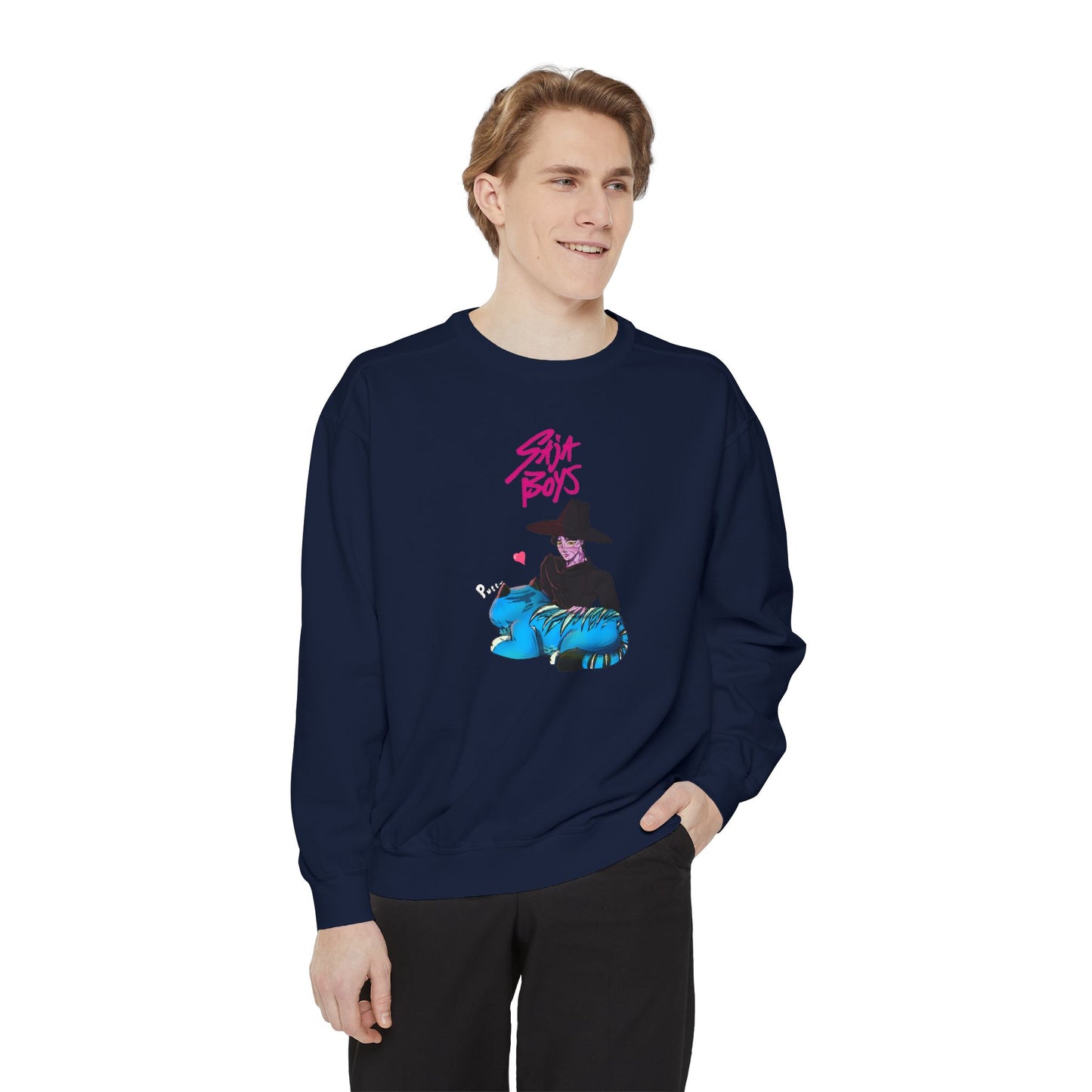 Jinu & Derpy- Garment-Dyed Sweatshirt