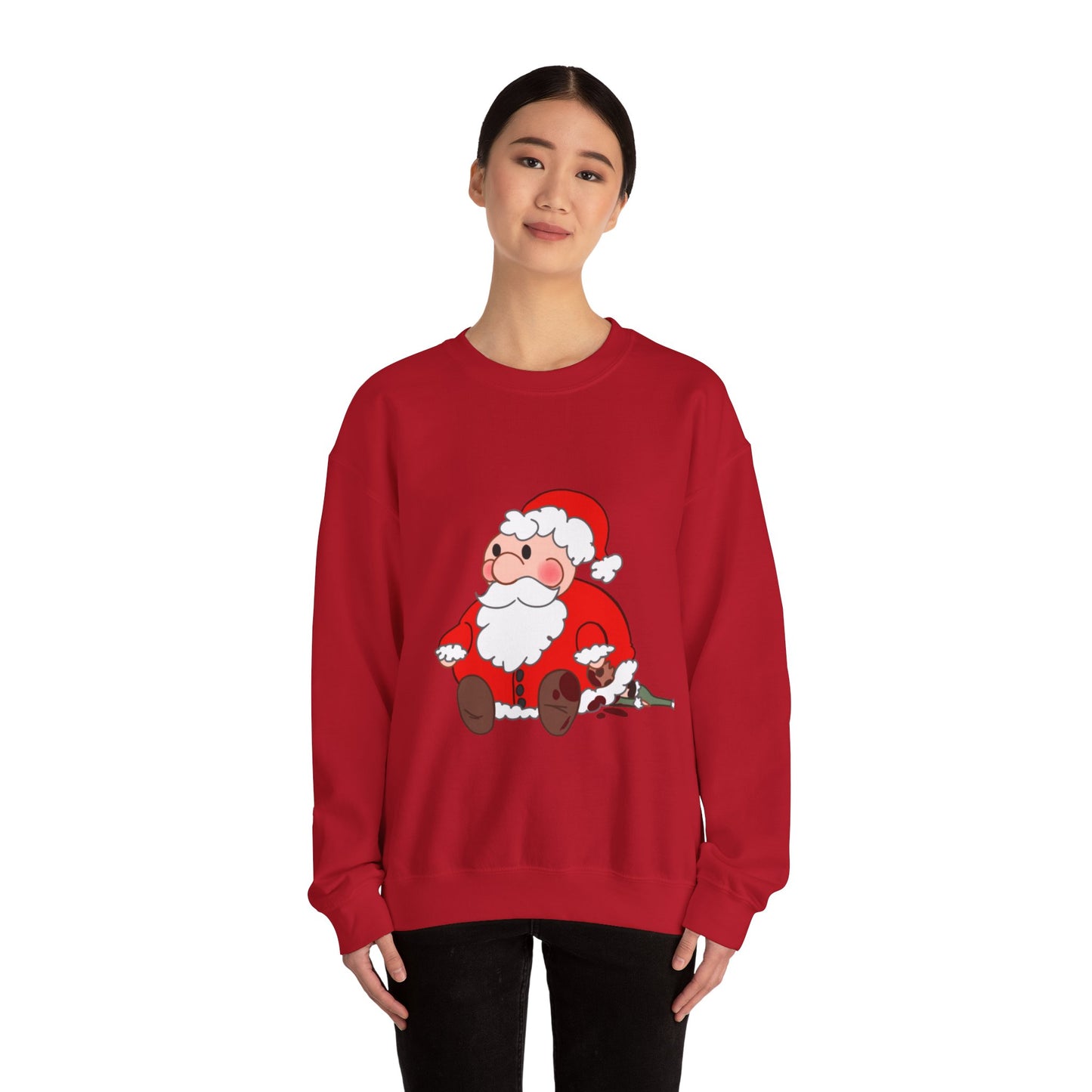 Cute Santa Claus Crewneck Sweatshirt - Cozy Holiday Style