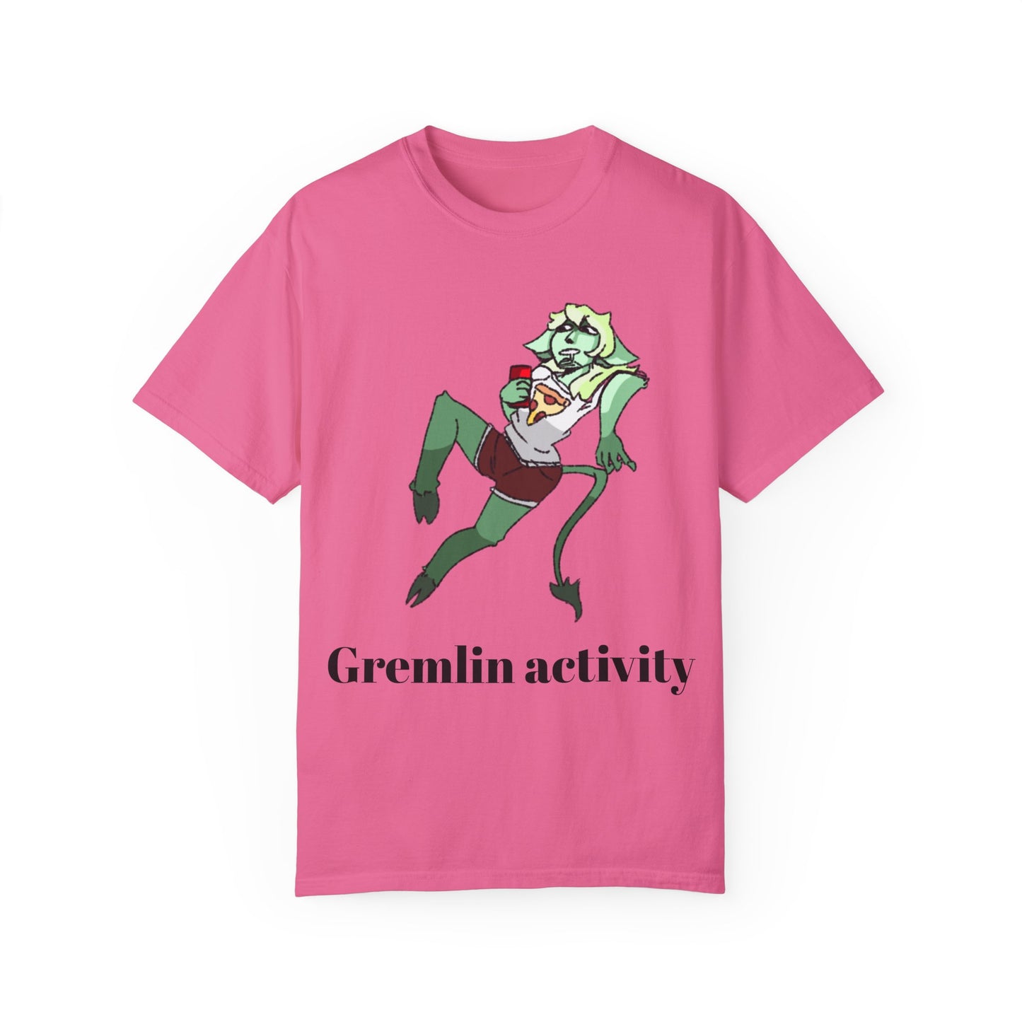 Unisex Garment-Dyed T-shirt - Gremlin Activity Graphic Tee