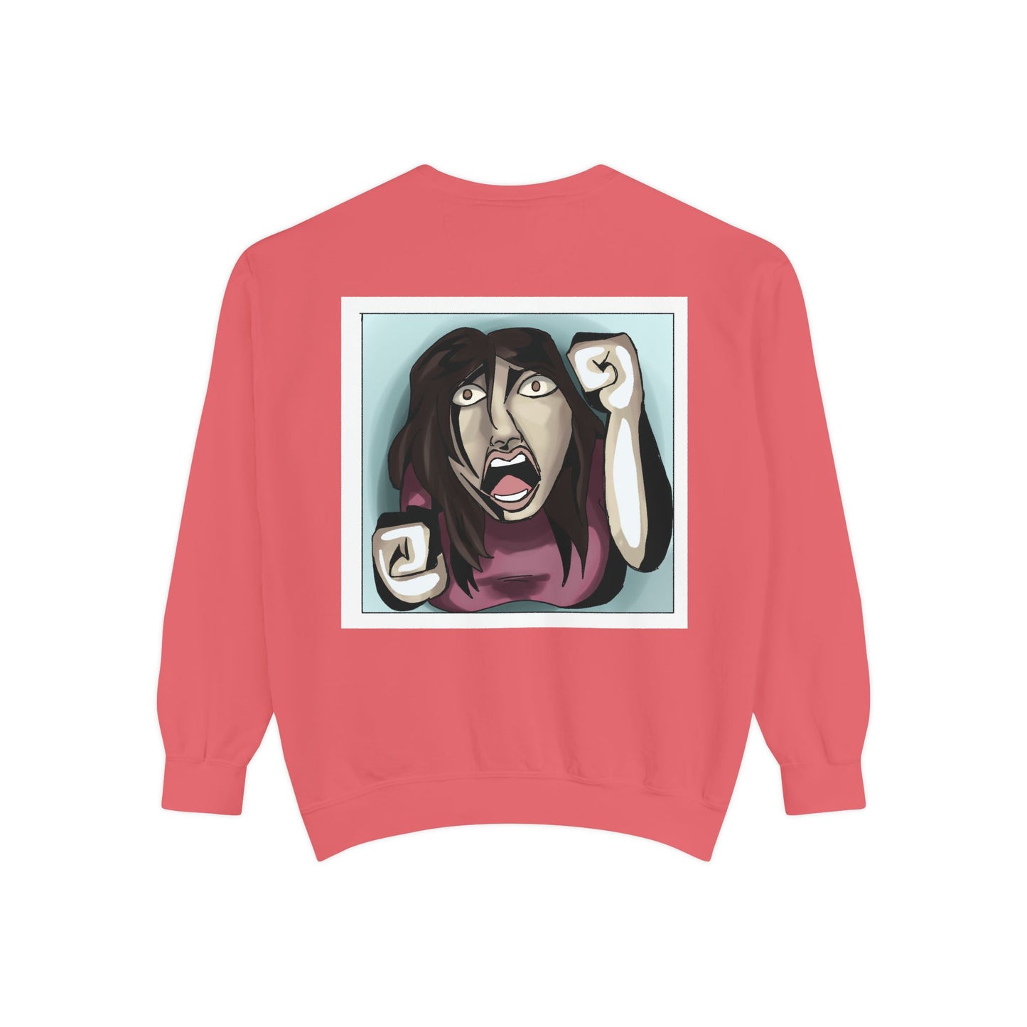 Artful Expression Unisex Garment-Dyed Sweatshirt - Bold Graphics & Unique Vibes