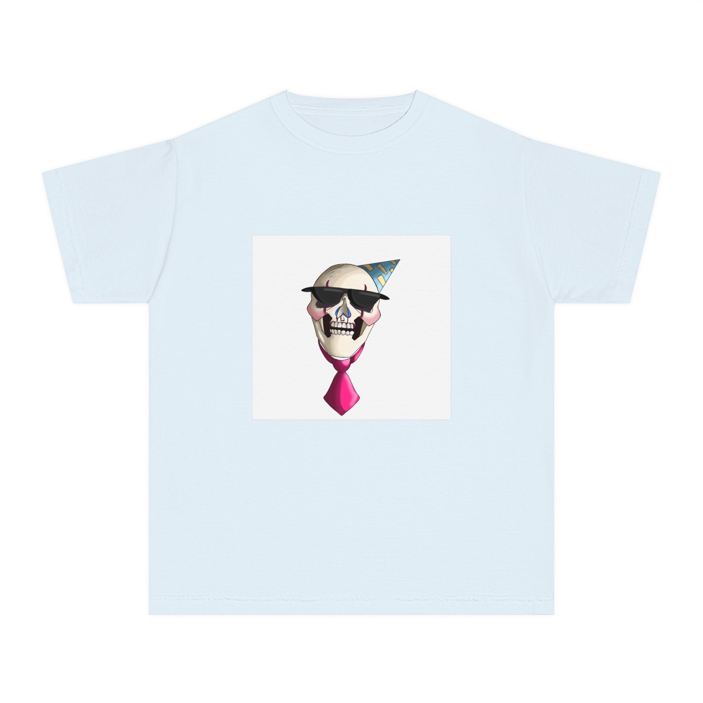 Cool Skull Party Youth Tee - Fun Graphic Tee for Celebrations