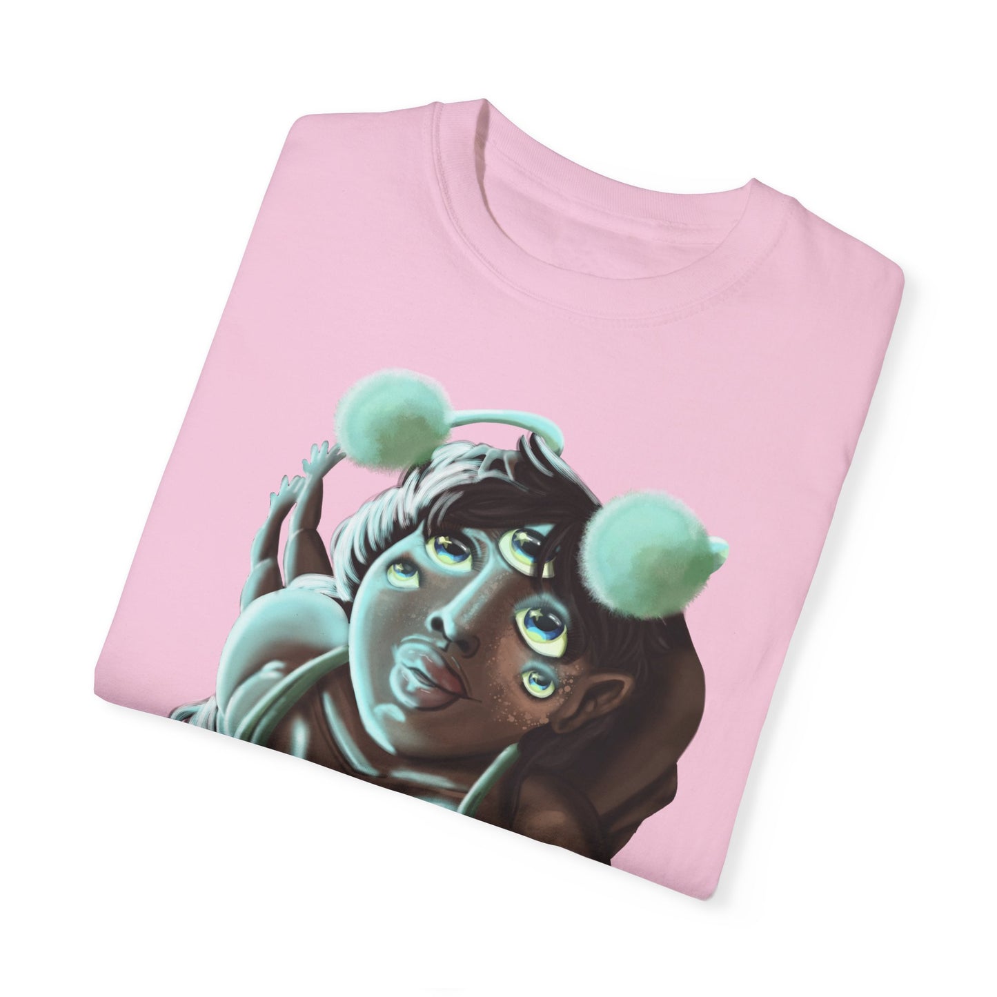 Unisex Garment-Dyed T-Shirt with Creative Pop Art Design