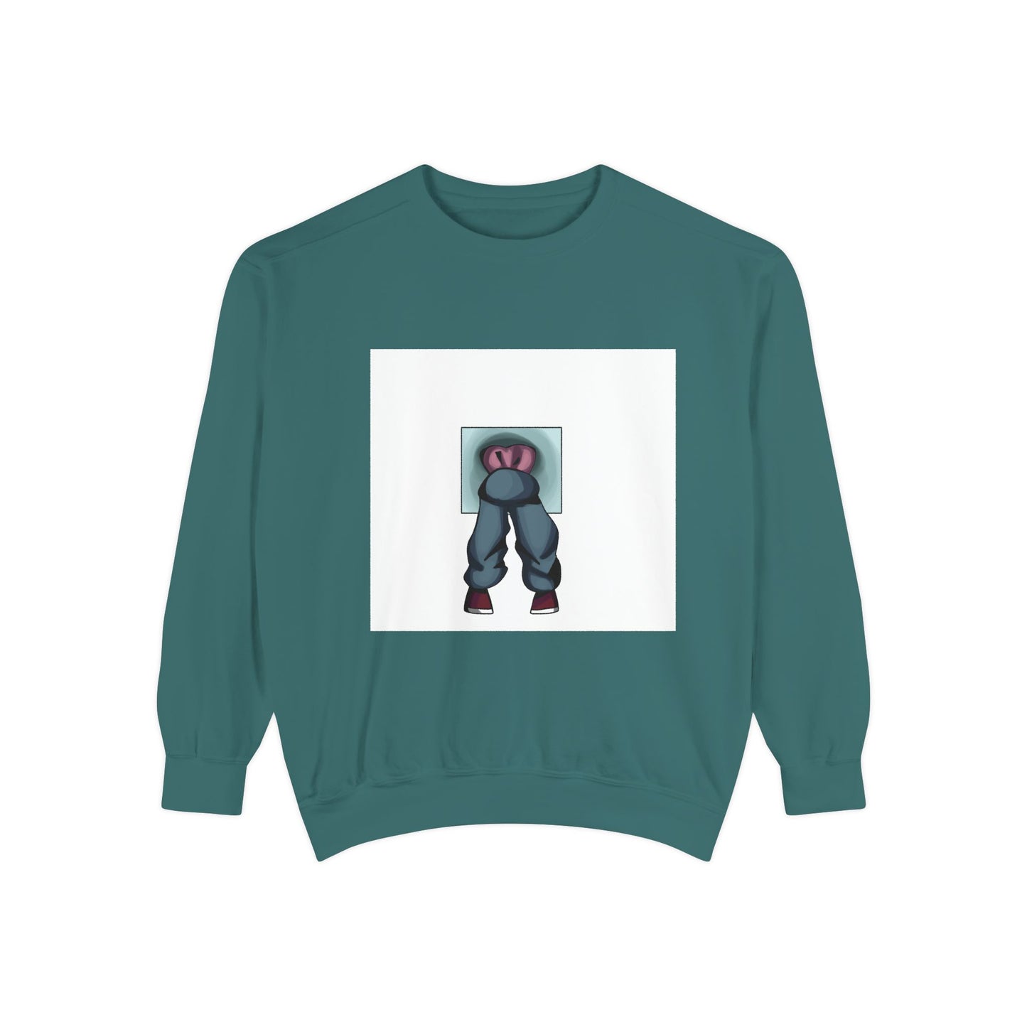 Artful Expression Unisex Garment-Dyed Sweatshirt - Bold Graphics & Unique Vibes