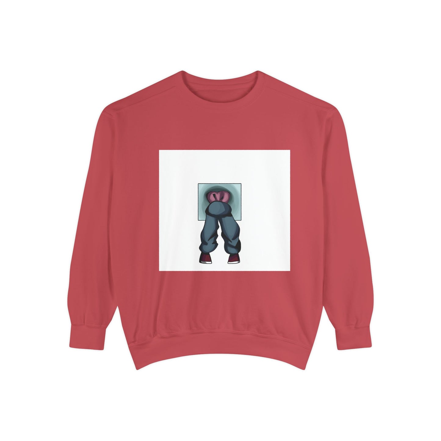 Artful Expression Unisex Garment-Dyed Sweatshirt - Bold Graphics & Unique Vibes