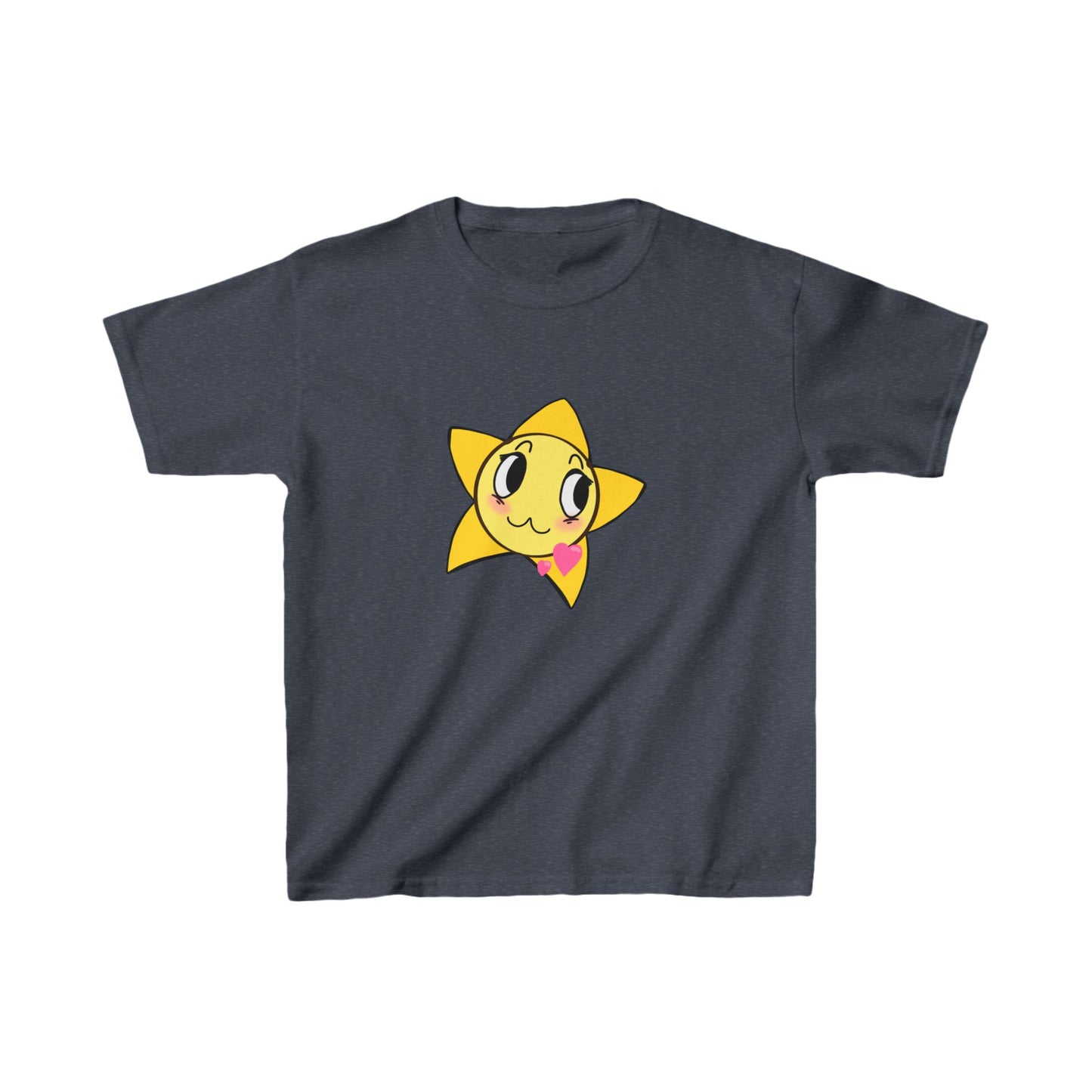 Cute Star Kids Heavy Cotton Tee - Perfect for Playtime!