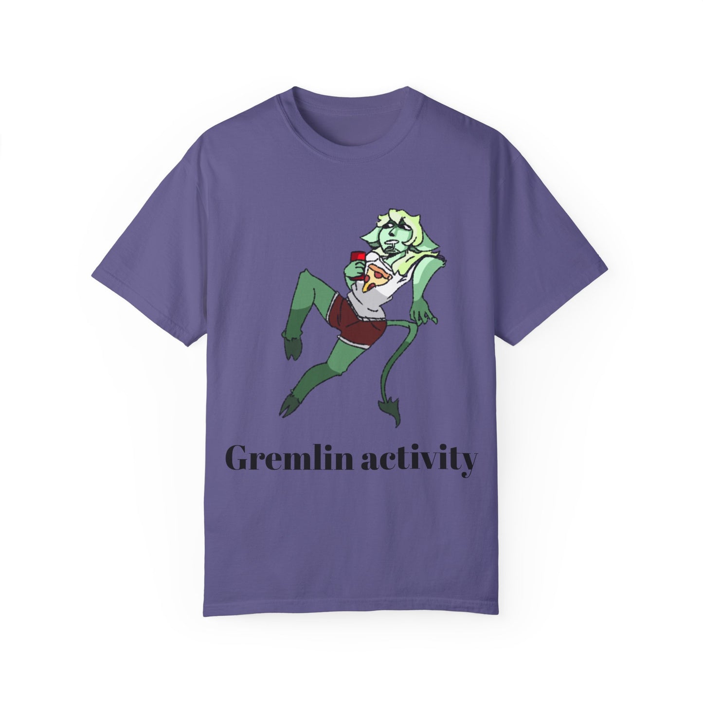 Unisex Garment-Dyed T-shirt - Gremlin Activity Graphic Tee