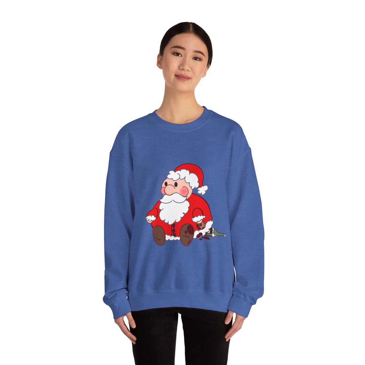 Cute Santa Claus Crewneck Sweatshirt - Cozy Holiday Style