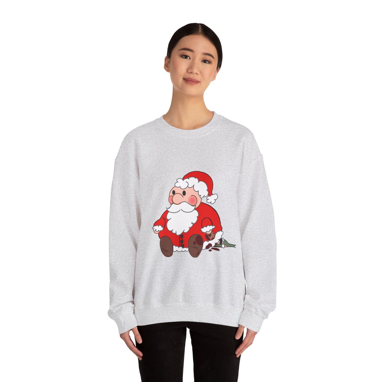 Cute Santa Claus Crewneck Sweatshirt - Cozy Holiday Style