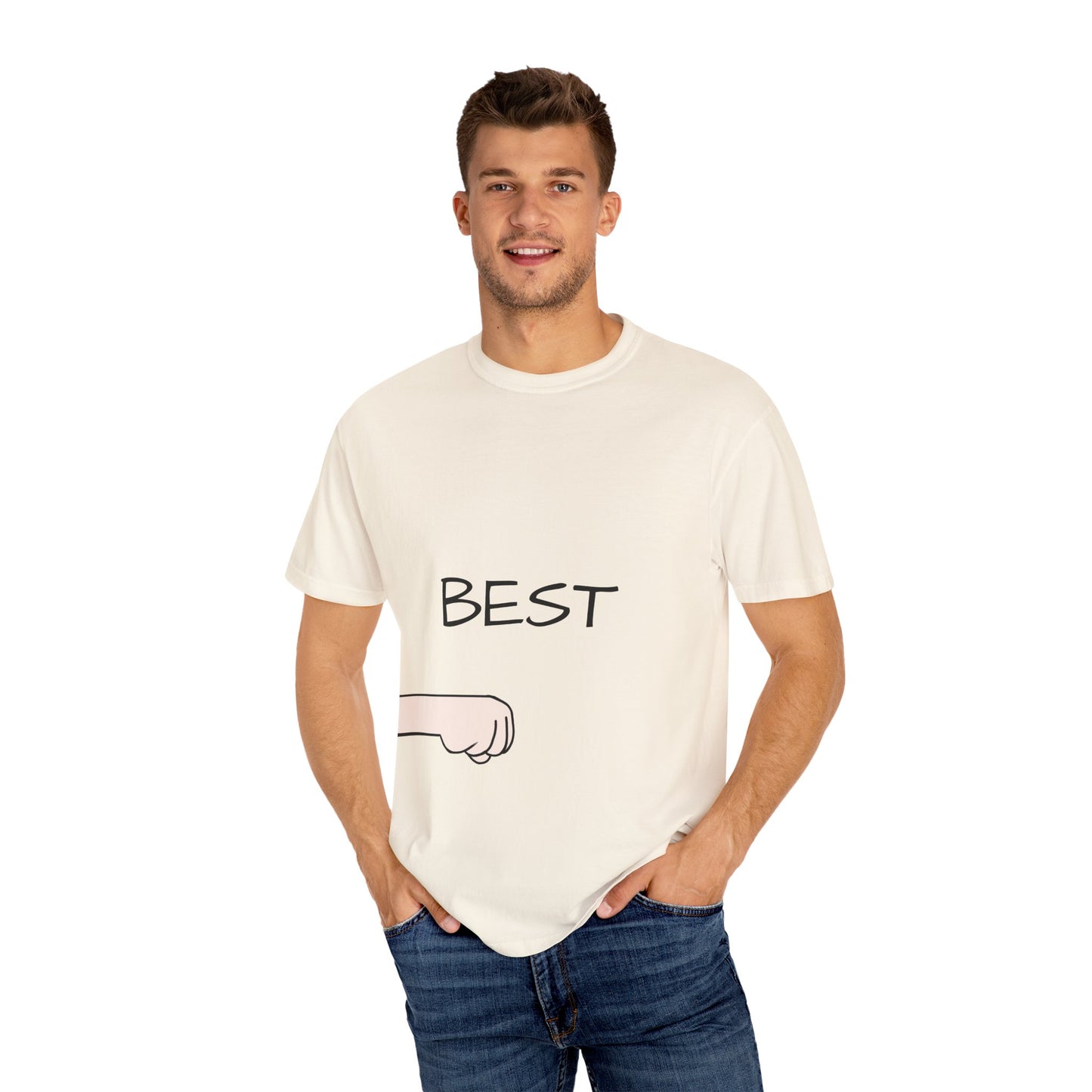 Funny Fist Bump Best Unisex Tee, Gift for Friends, Casual Wear, Birthday Humor