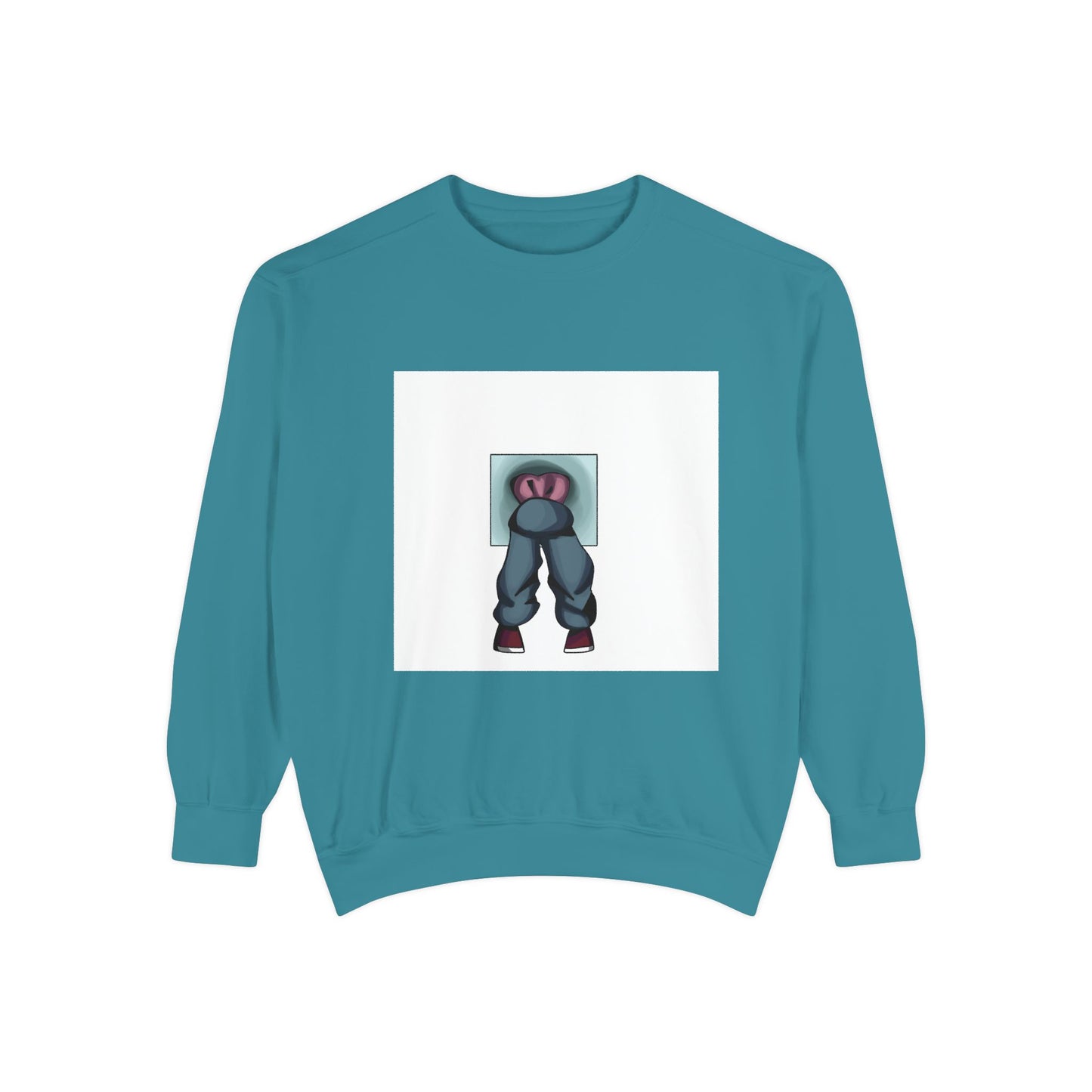 Artful Expression Unisex Garment-Dyed Sweatshirt - Bold Graphics & Unique Vibes