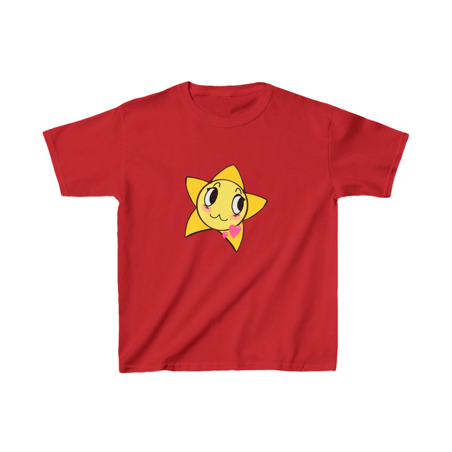 Cute Star Kids Heavy Cotton Tee - Perfect for Playtime!