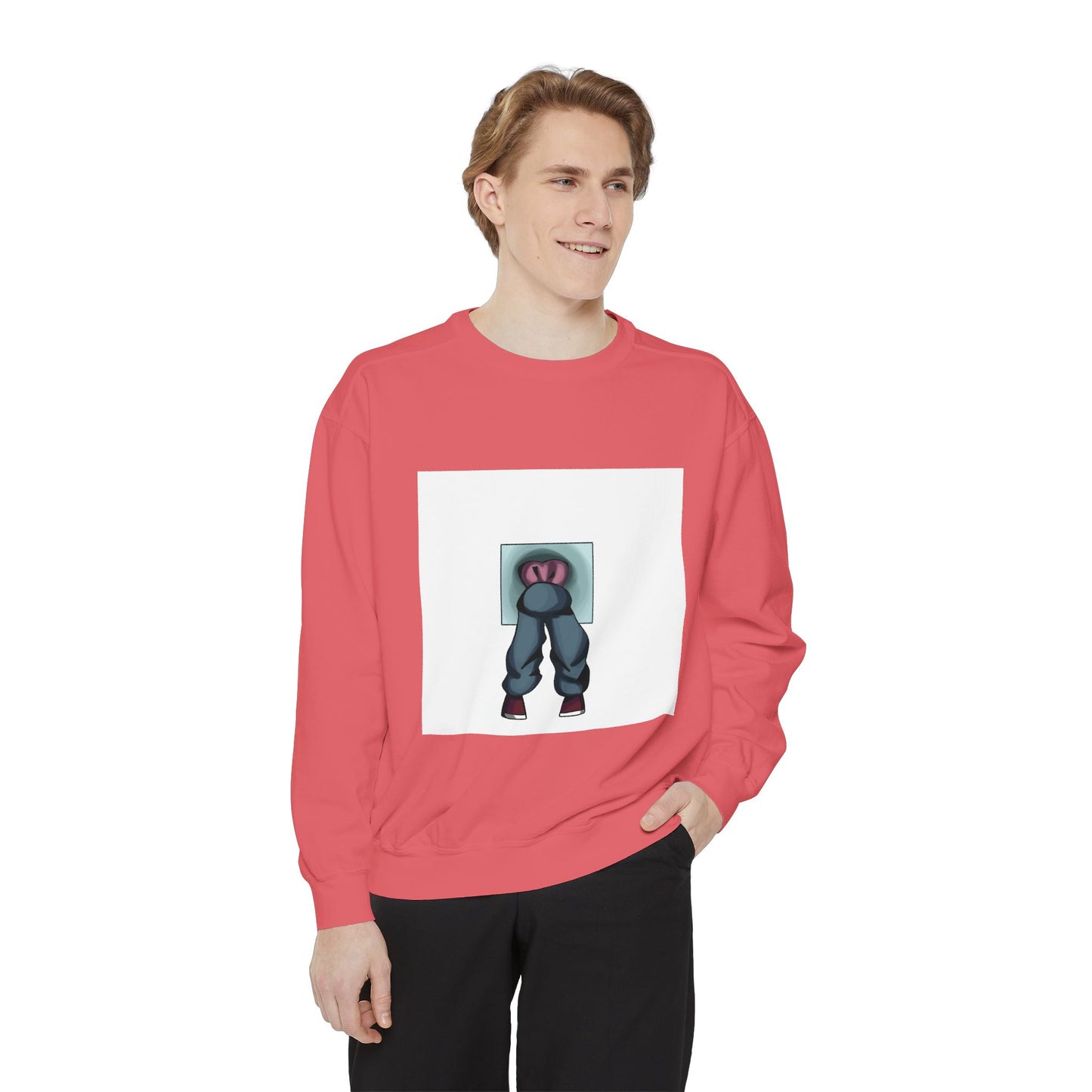 Artful Expression Unisex Garment-Dyed Sweatshirt - Bold Graphics & Unique Vibes