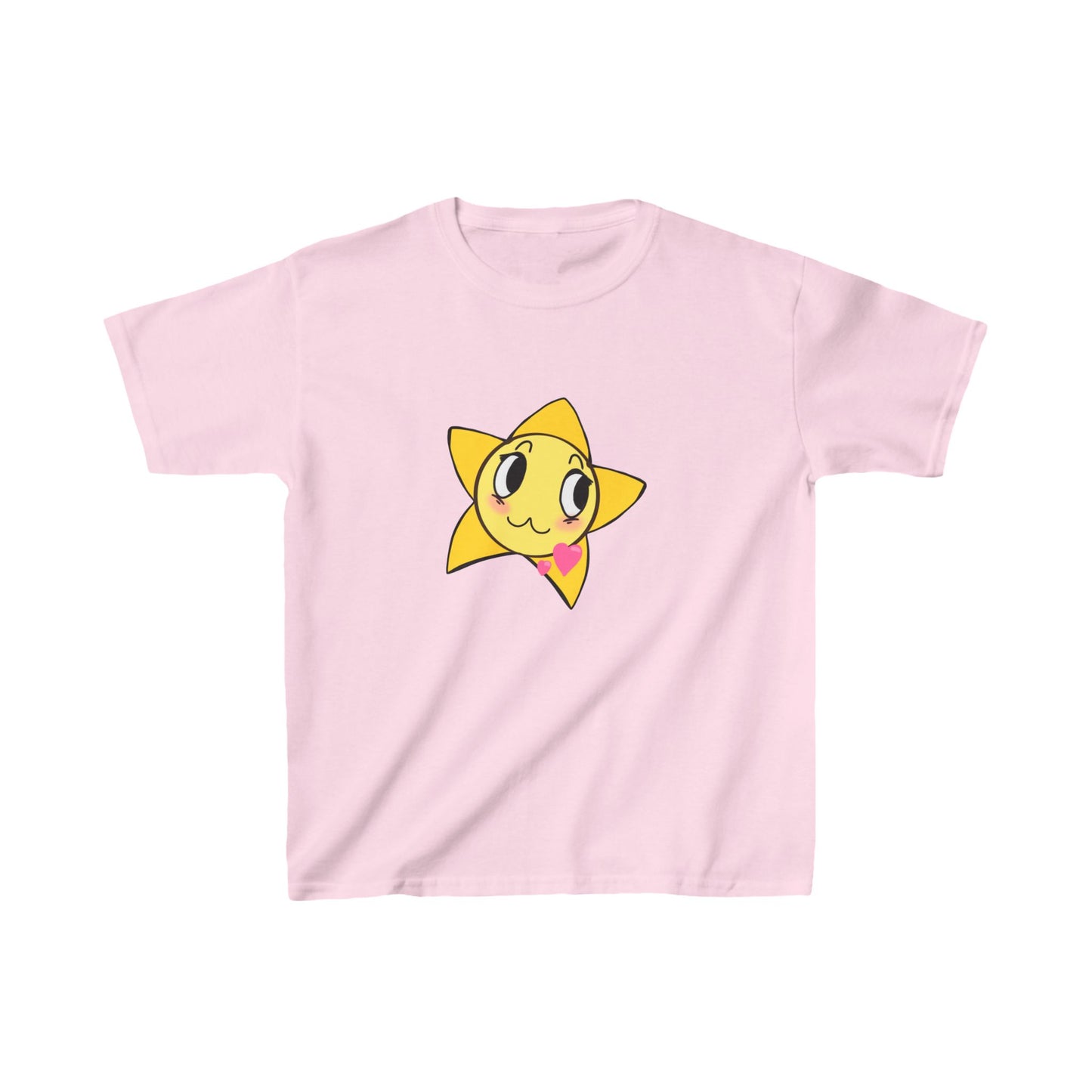 Cute Star Kids Heavy Cotton Tee - Perfect for Playtime!