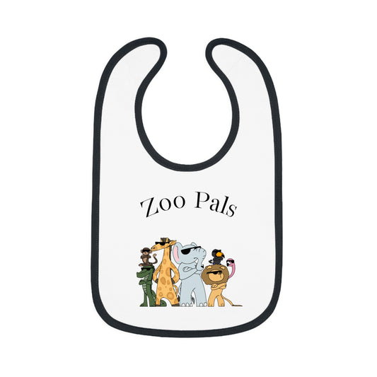 Baby Contrast Trim Jersey Bib
