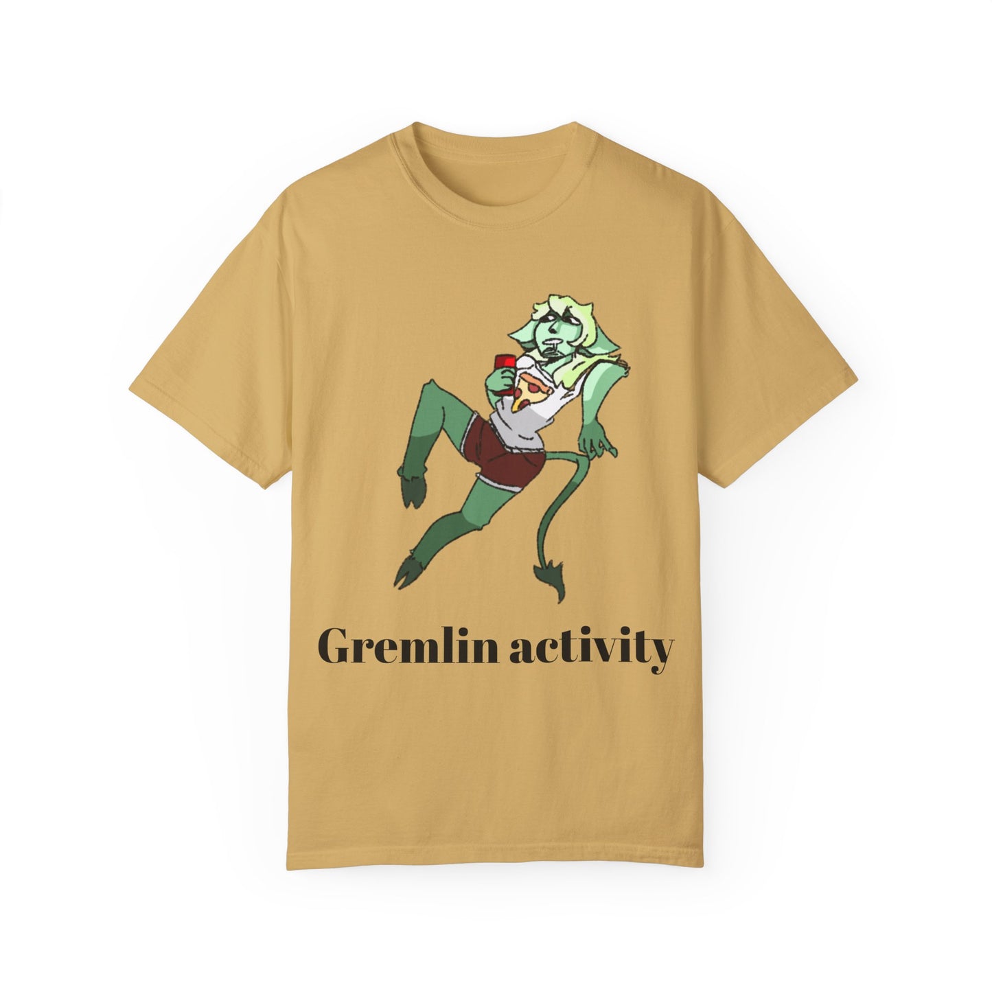 Unisex Garment-Dyed T-shirt - Gremlin Activity Graphic Tee