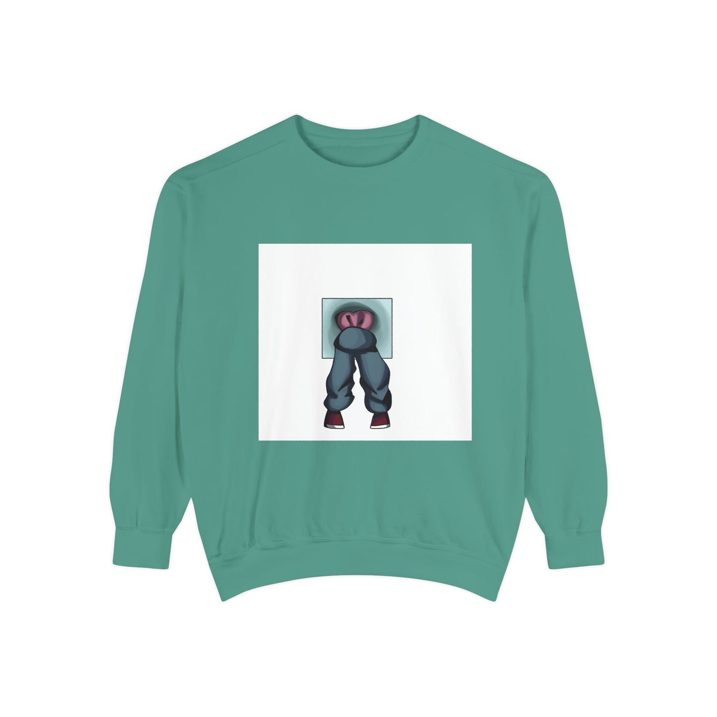 Artful Expression Unisex Garment-Dyed Sweatshirt - Bold Graphics & Unique Vibes