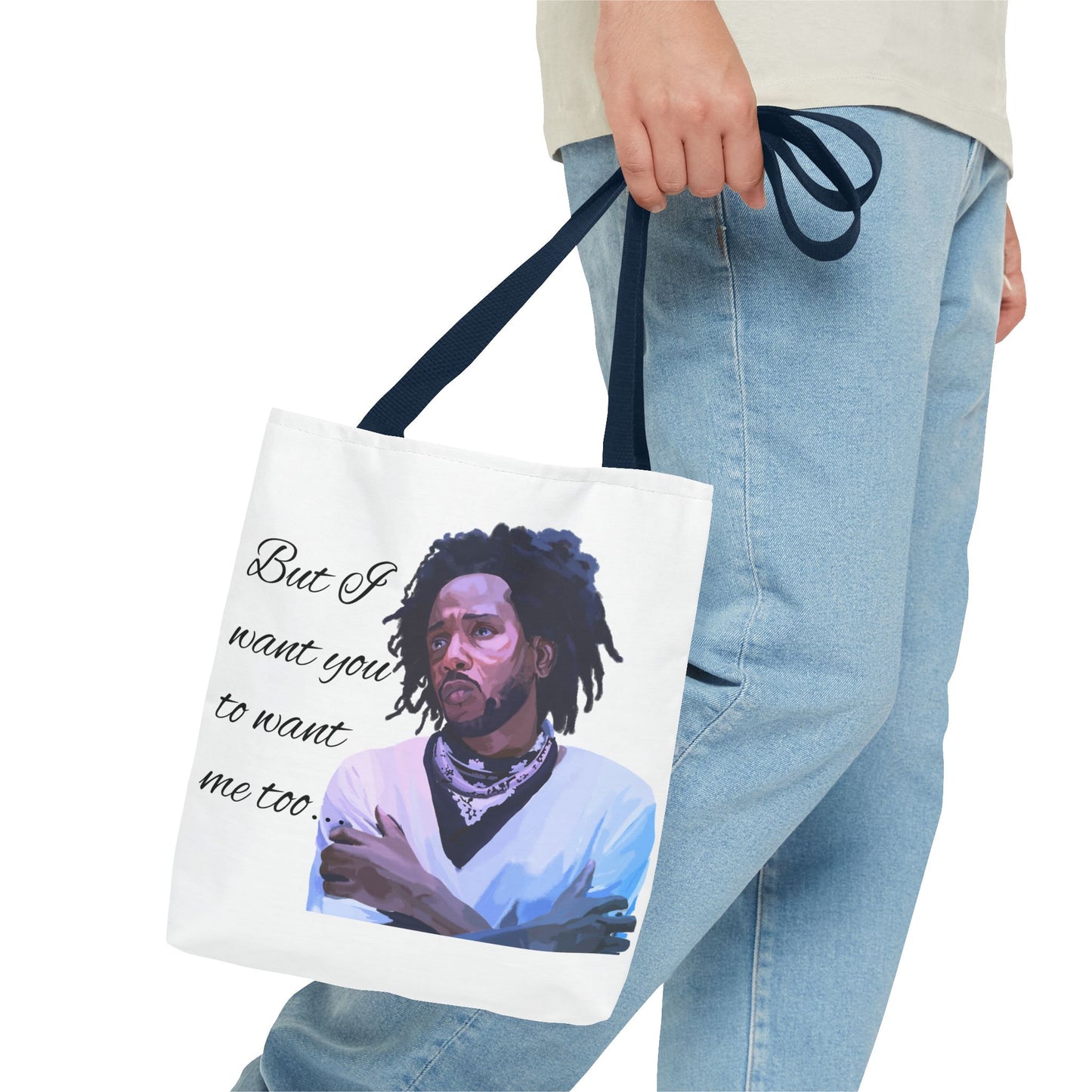 Artistic Quote Tote Bag - Perfect for Kendrick Lamar Fans, Gift for Music Lovers, Eco-Friendly Shopping,