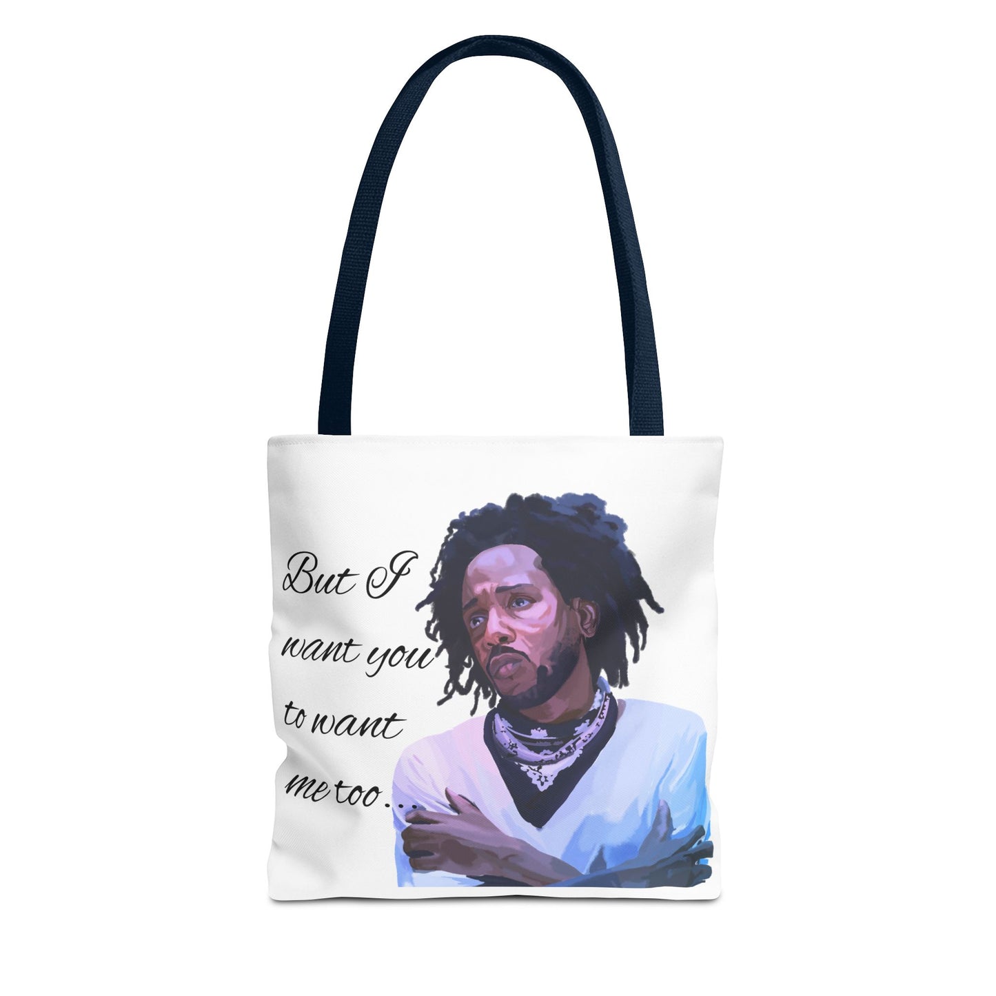 Artistic Quote Tote Bag - Perfect for Kendrick Lamar Fans, Gift for Music Lovers, Eco-Friendly Shopping,