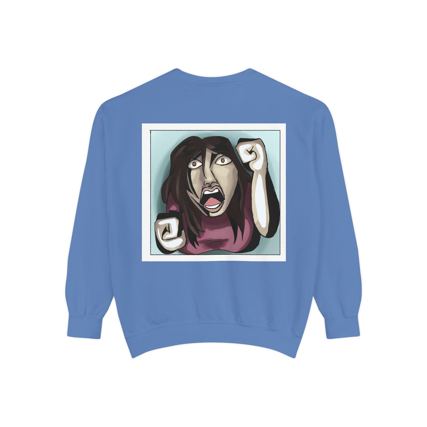 Artful Expression Unisex Garment-Dyed Sweatshirt - Bold Graphics & Unique Vibes