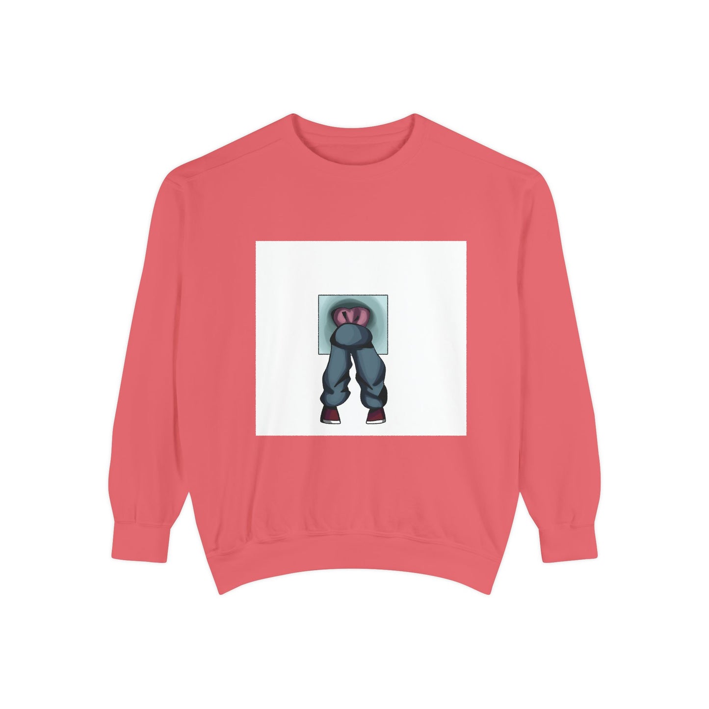 Artful Expression Unisex Garment-Dyed Sweatshirt - Bold Graphics & Unique Vibes