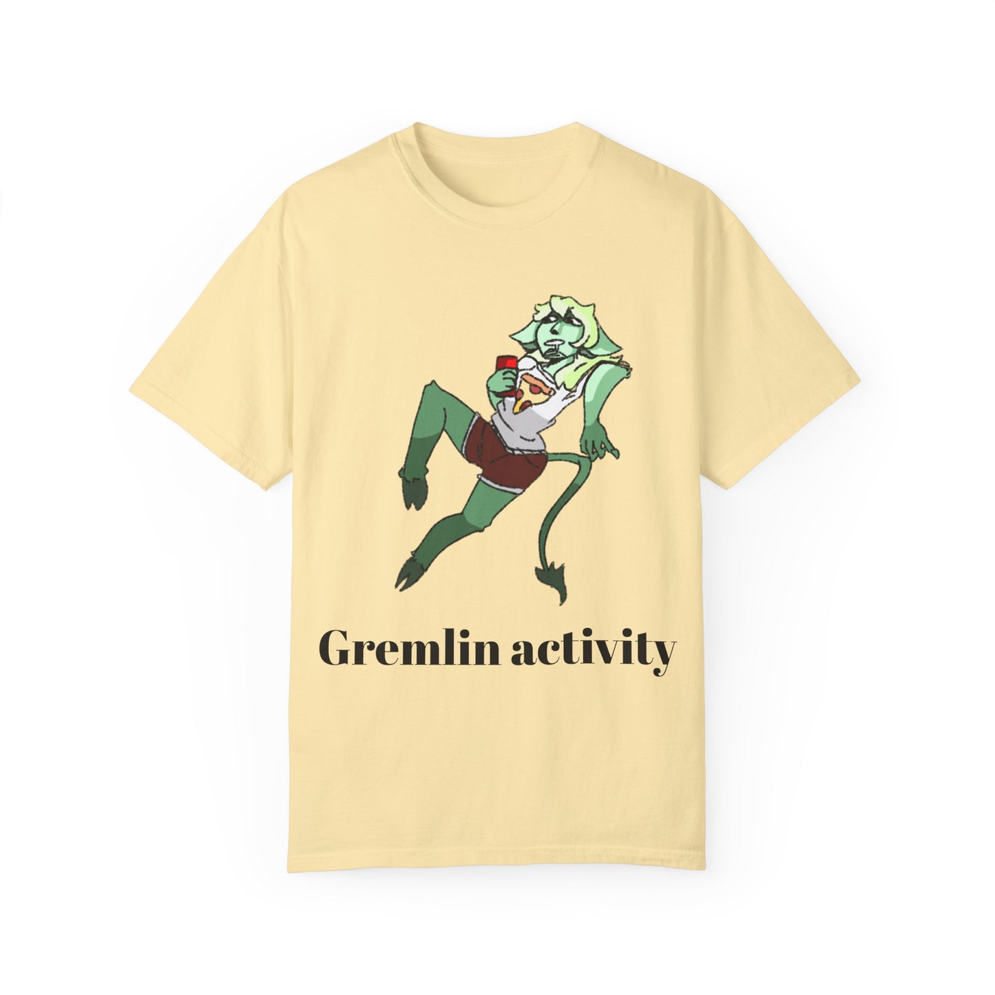 Unisex Garment-Dyed T-shirt - Gremlin Activity Graphic Tee