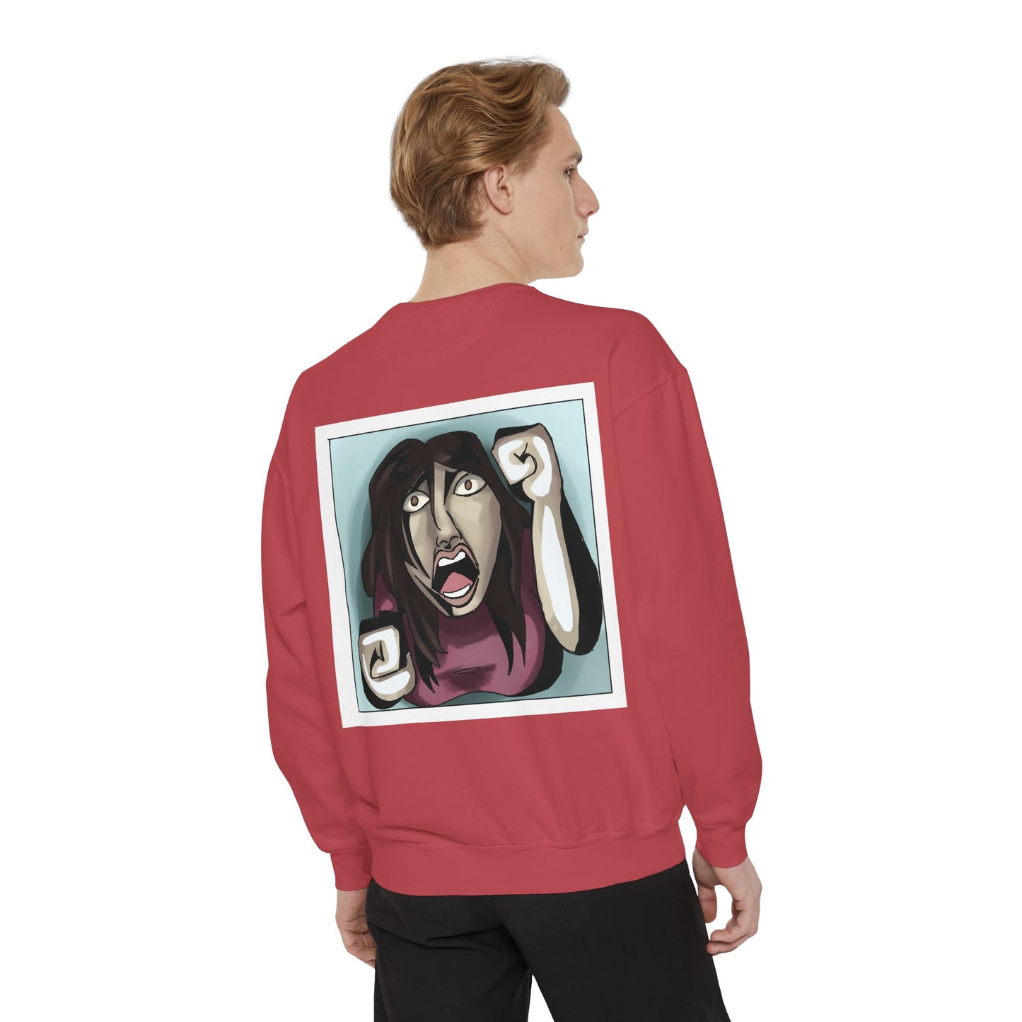 Artful Expression Unisex Garment-Dyed Sweatshirt - Bold Graphics & Unique Vibes