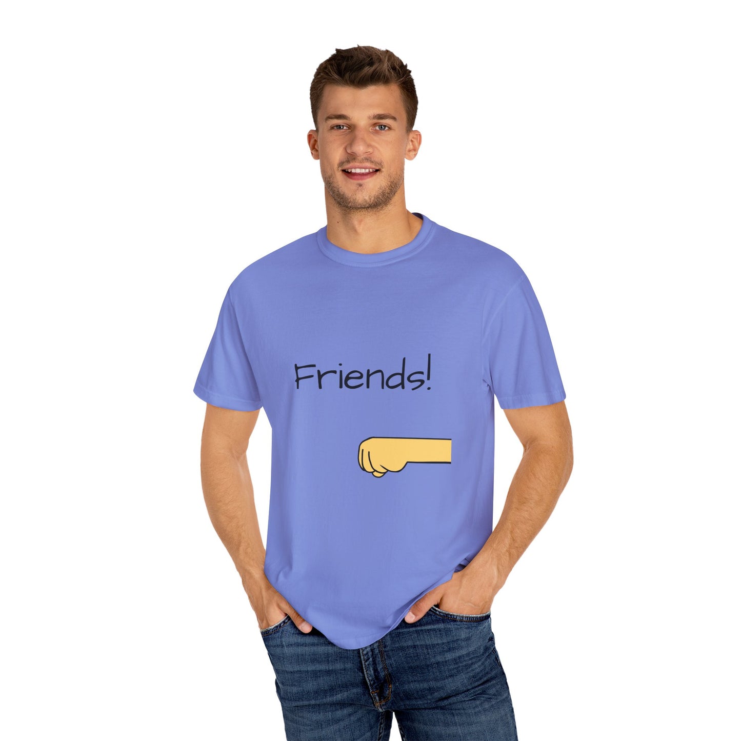 Friends Graphic Tee, Unisex Casual Shirt for Best Friends, Friendship Gift, Fun Everyday Wear, Comfortable Summer Top