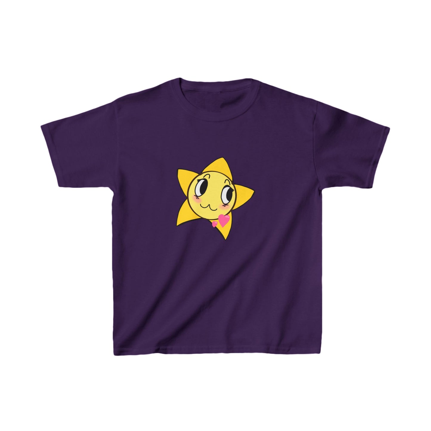 Cute Star Kids Heavy Cotton Tee - Perfect for Playtime!