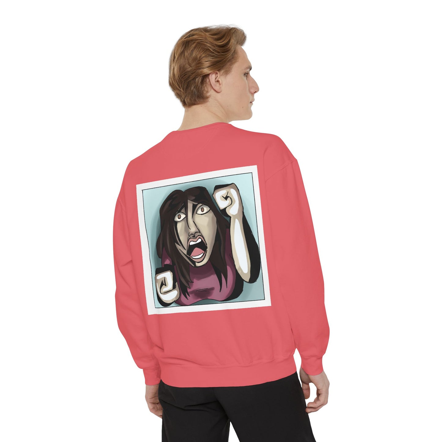 Artful Expression Unisex Garment-Dyed Sweatshirt - Bold Graphics & Unique Vibes