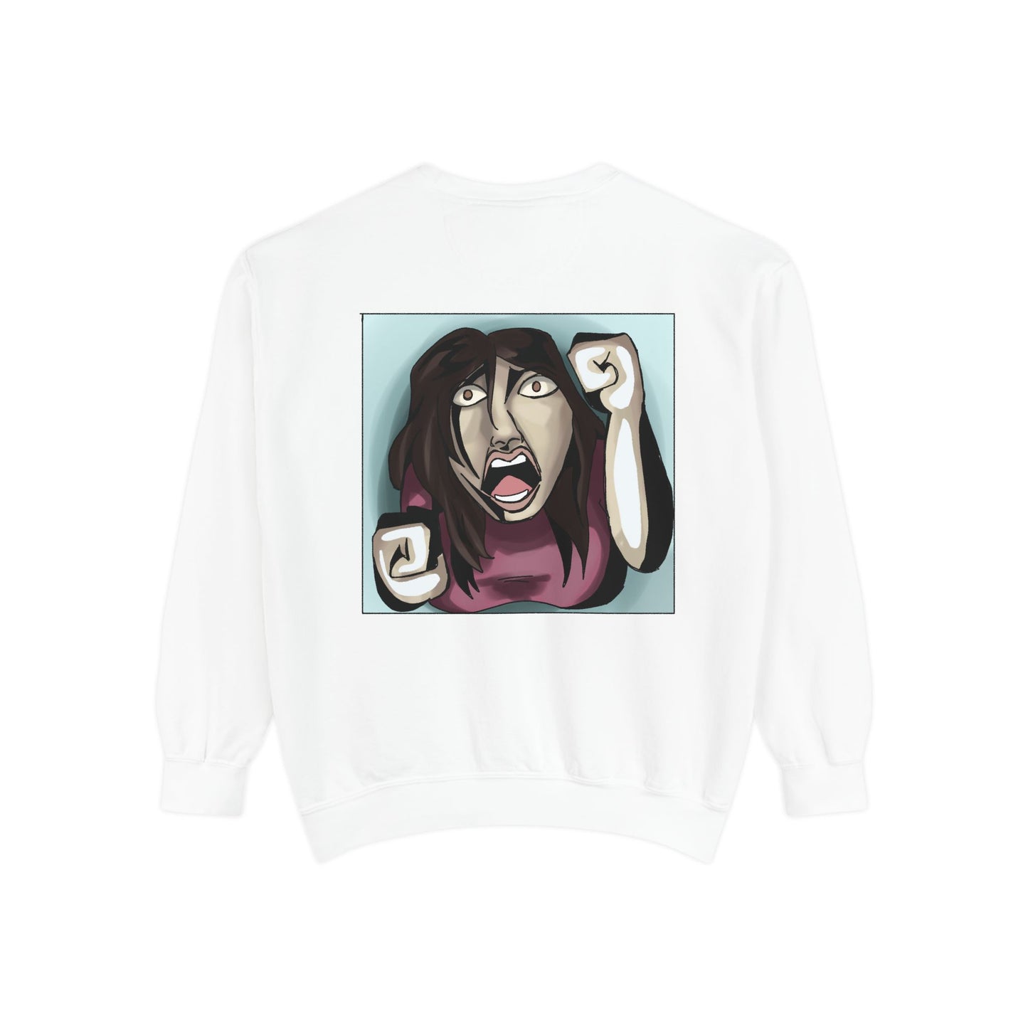 Artful Expression Unisex Garment-Dyed Sweatshirt - Bold Graphics & Unique Vibes