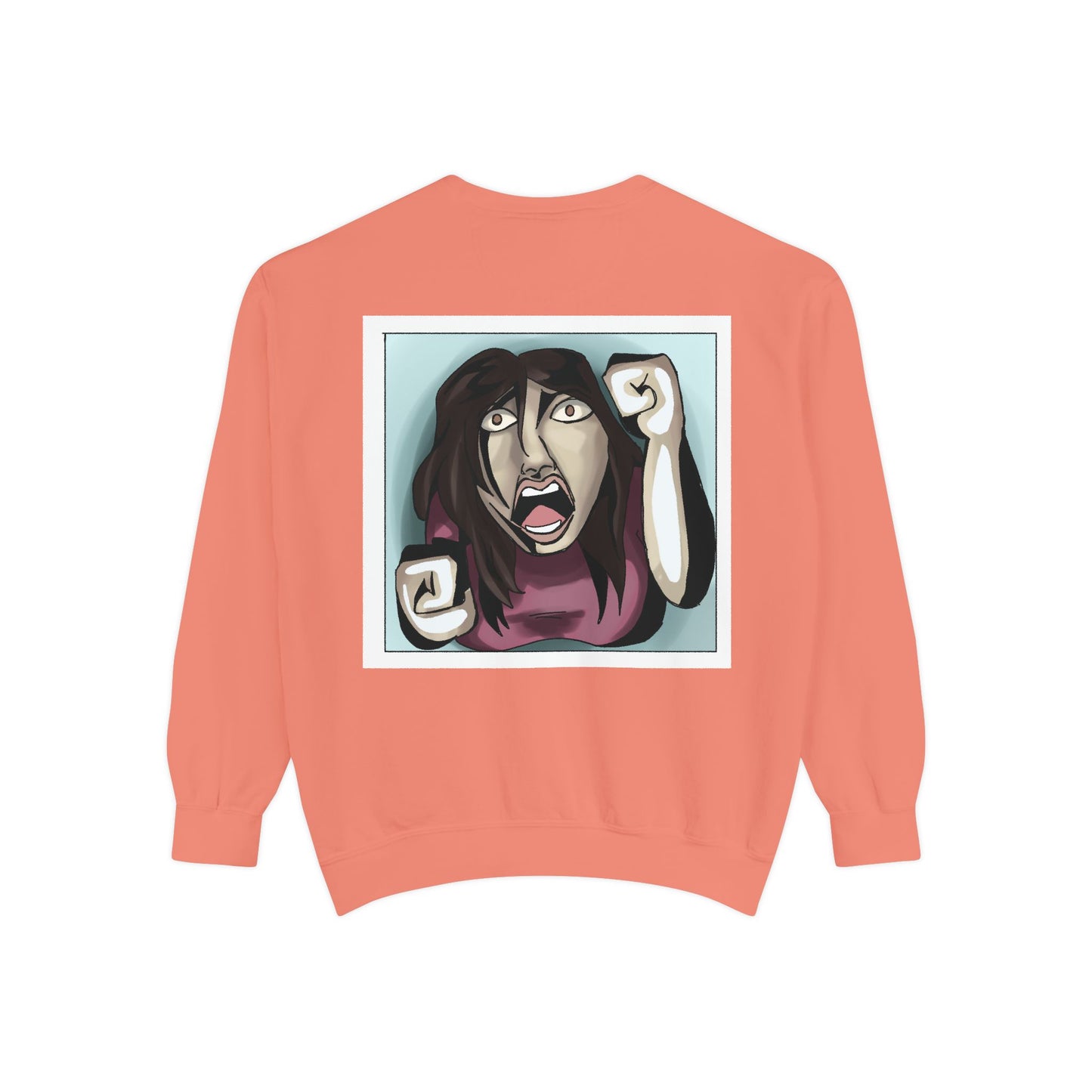 Artful Expression Unisex Garment-Dyed Sweatshirt - Bold Graphics & Unique Vibes