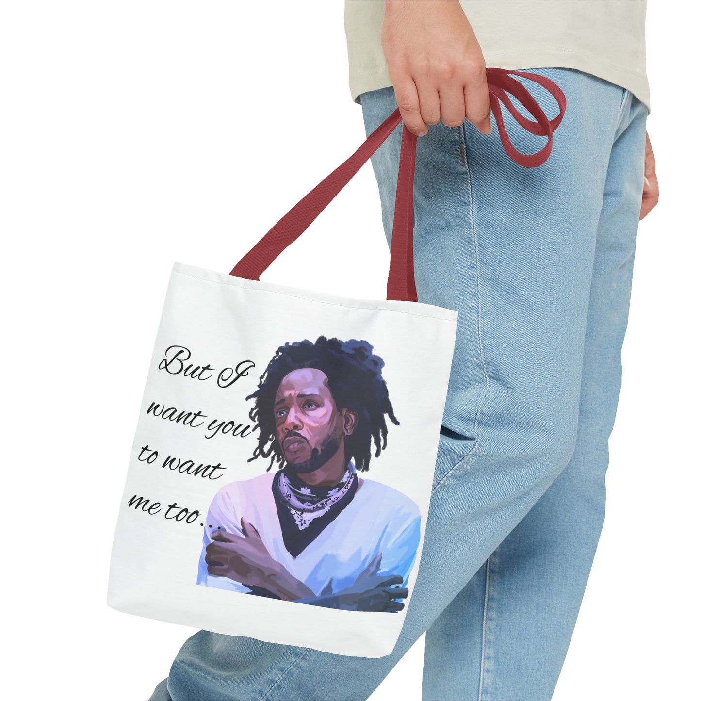 Artistic Quote Tote Bag - Perfect for Kendrick Lamar Fans, Gift for Music Lovers, Eco-Friendly Shopping,