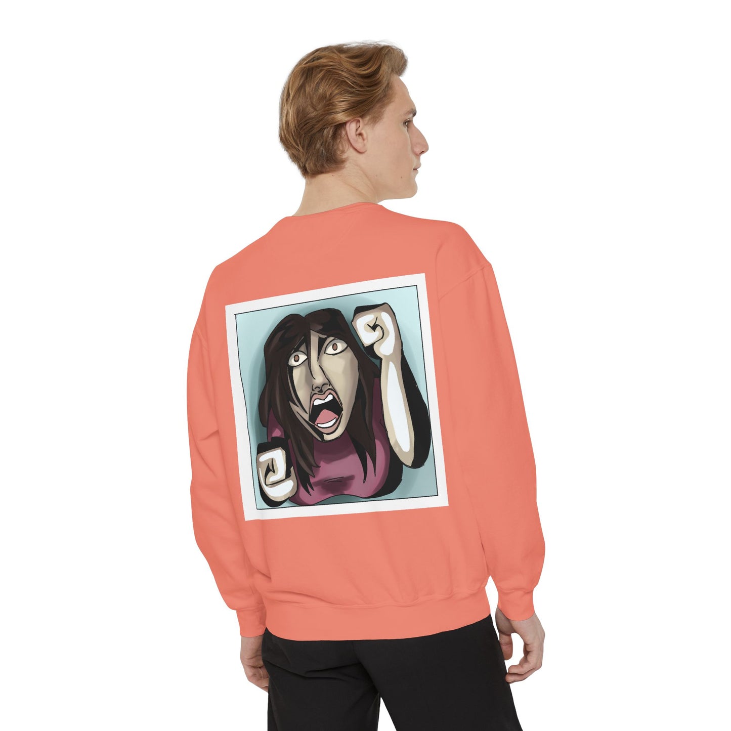 Artful Expression Unisex Garment-Dyed Sweatshirt - Bold Graphics & Unique Vibes