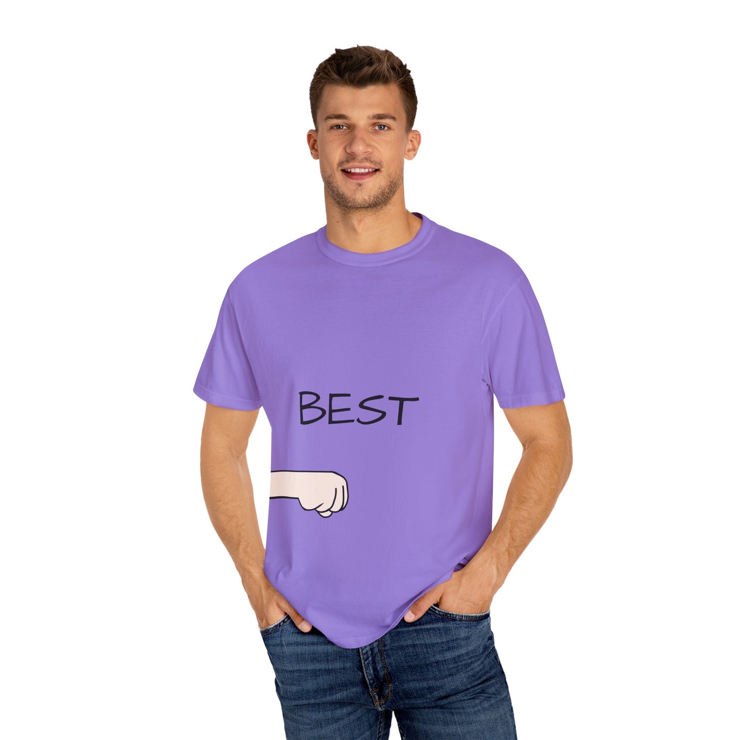 Funny Fist Bump Best Unisex Tee, Gift for Friends, Casual Wear, Birthday Humor