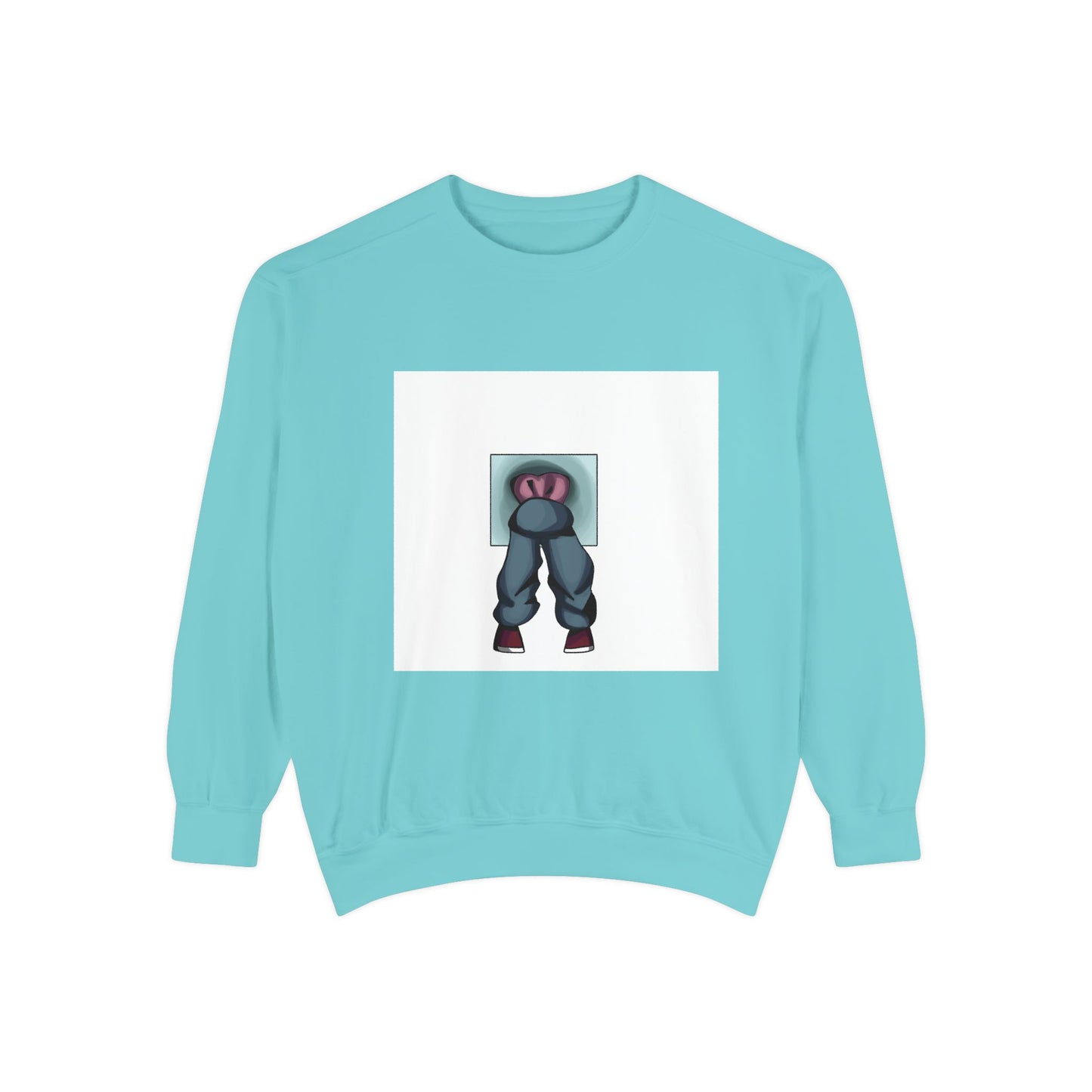 Artful Expression Unisex Garment-Dyed Sweatshirt - Bold Graphics & Unique Vibes