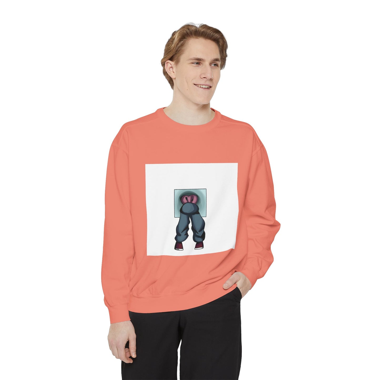 Artful Expression Unisex Garment-Dyed Sweatshirt - Bold Graphics & Unique Vibes