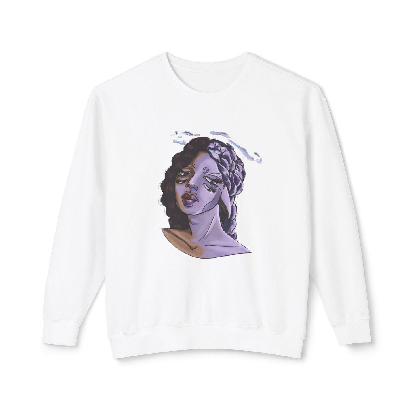 Artistic Unisex Crewneck Sweatshirt, Trendy Casual Wear, Unique Graphic Sweatshirt, Gift for Artists, Cozy Everyday Layer