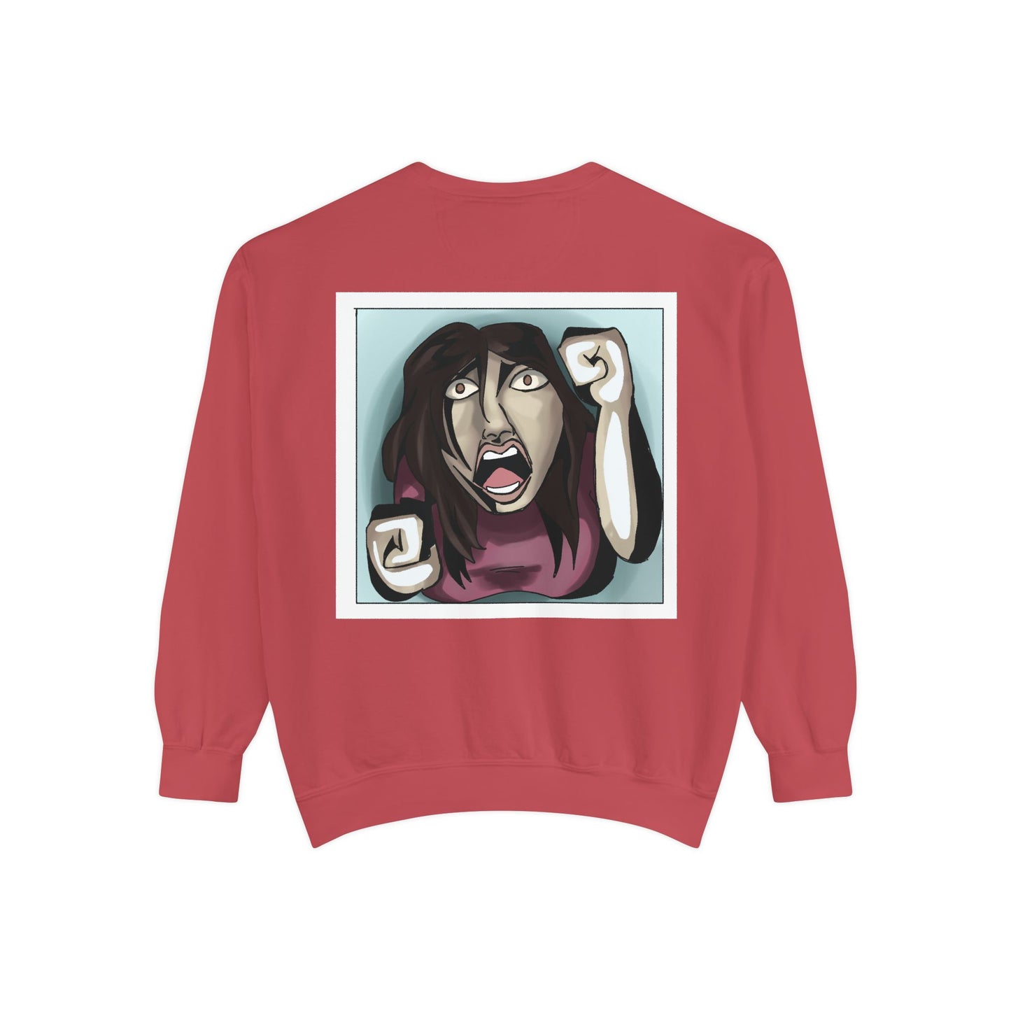 Artful Expression Unisex Garment-Dyed Sweatshirt - Bold Graphics & Unique Vibes