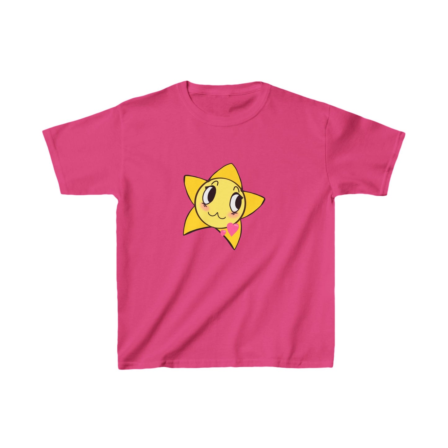 Cute Star Kids Heavy Cotton Tee - Perfect for Playtime!