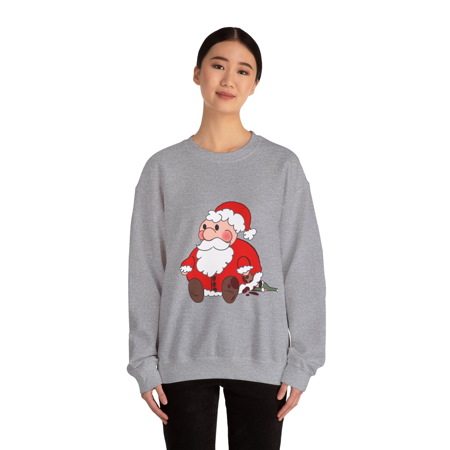 Cute Santa Claus Crewneck Sweatshirt - Cozy Holiday Style