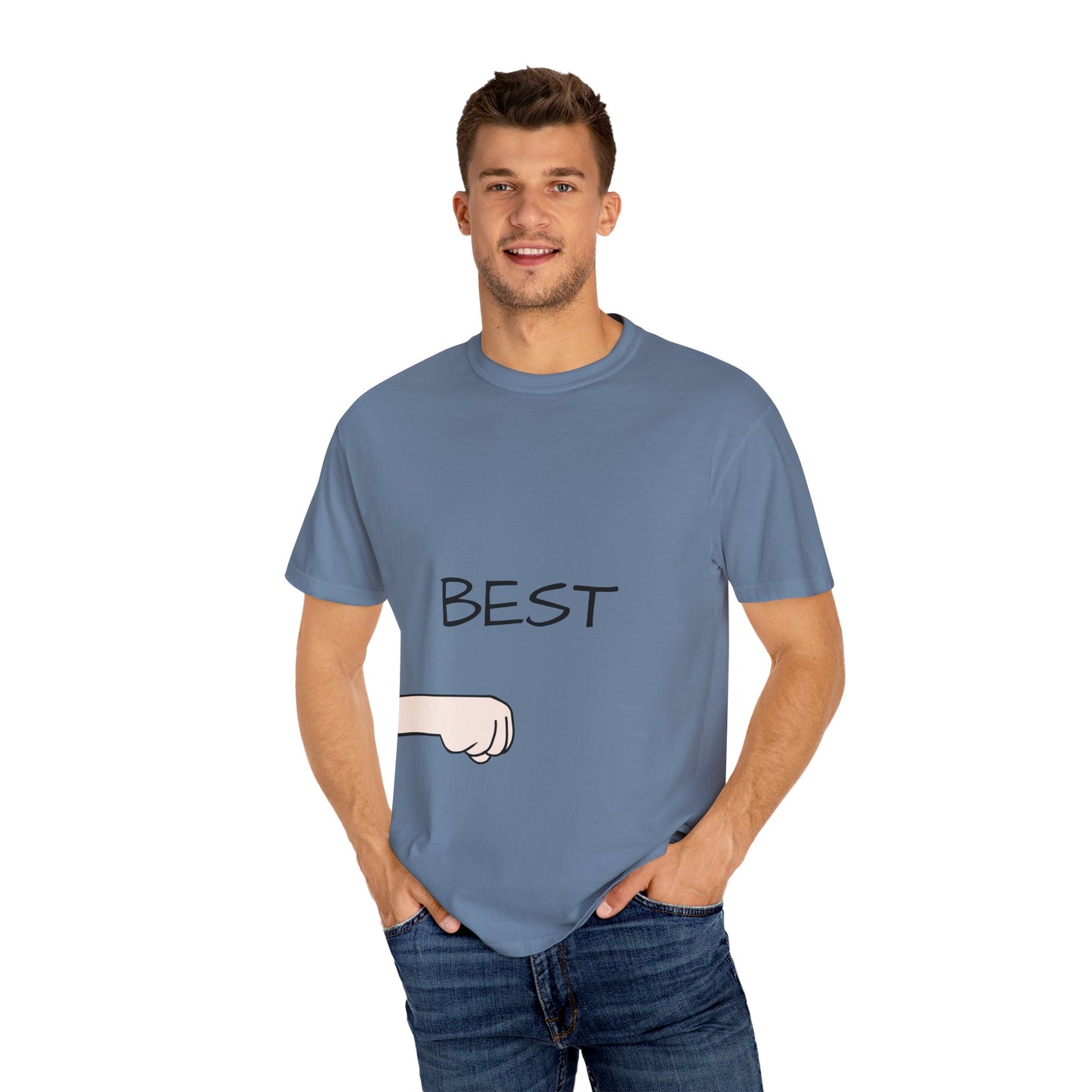 Funny Fist Bump Best Unisex Tee, Gift for Friends, Casual Wear, Birthday Humor