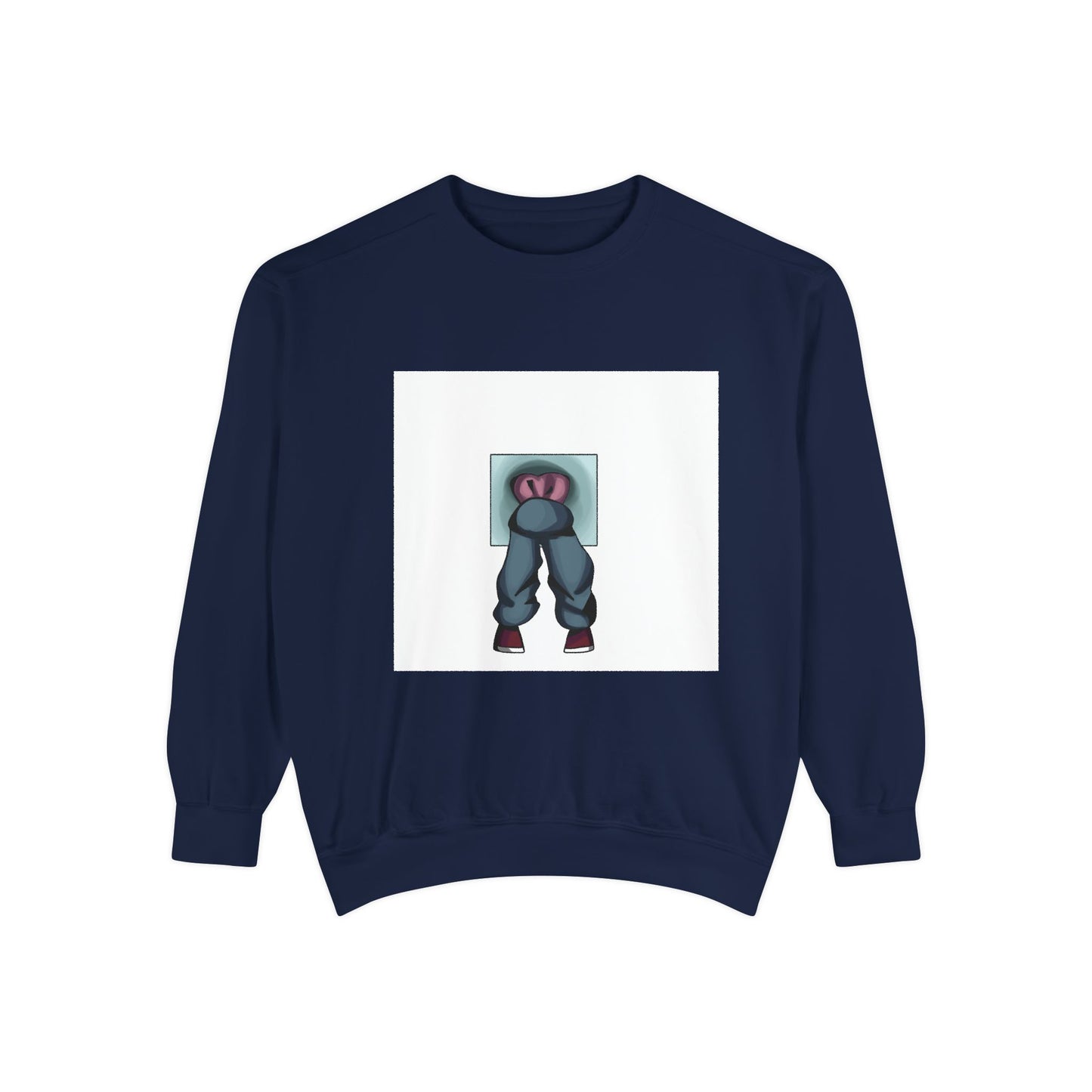 Artful Expression Unisex Garment-Dyed Sweatshirt - Bold Graphics & Unique Vibes